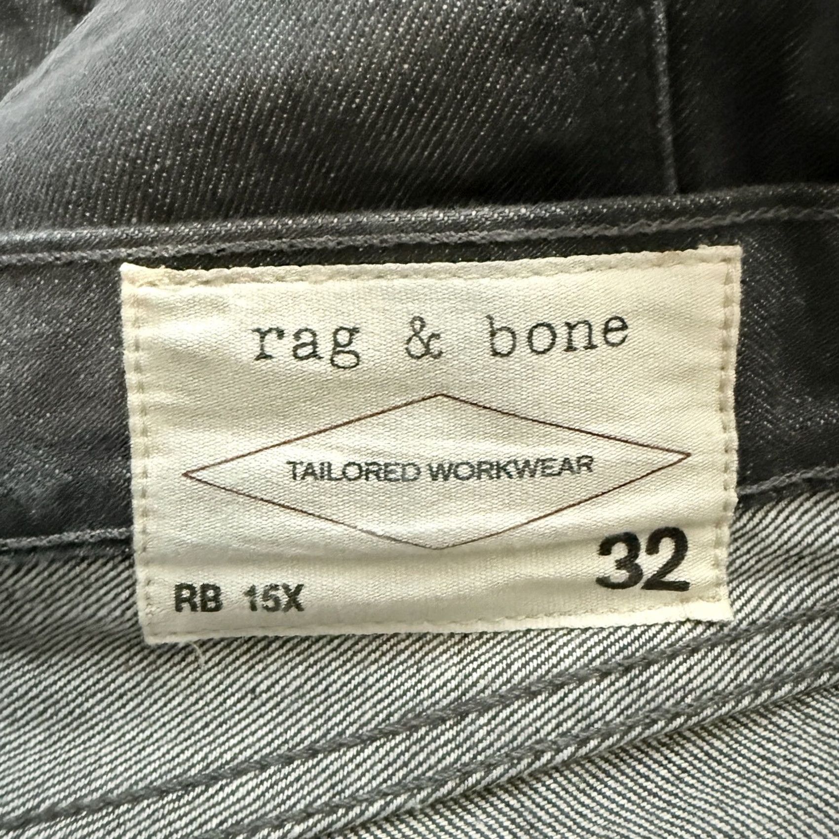 Rag & Bone rag & bone Jeans Slim Straight Mens 32x32 Gray Slimming Straight Jeans Mens Size US 32 / EU 48 - 4 Thumbnail