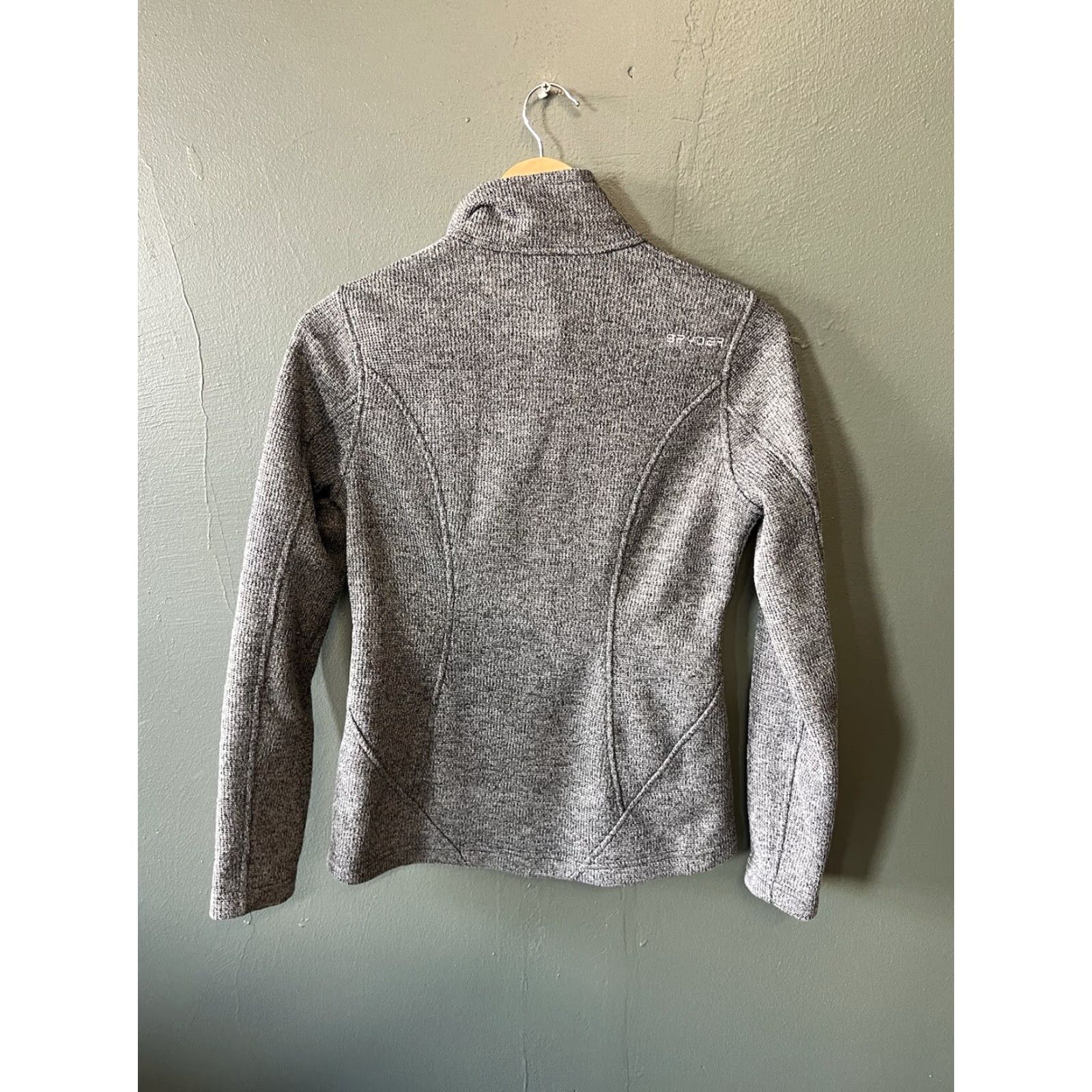 Spyder Spyder Womens Gray Fleece Full Zip Sweater Size Small Outdoor Shirt Size S / US 4 / IT 40 - 2 Thumbnail