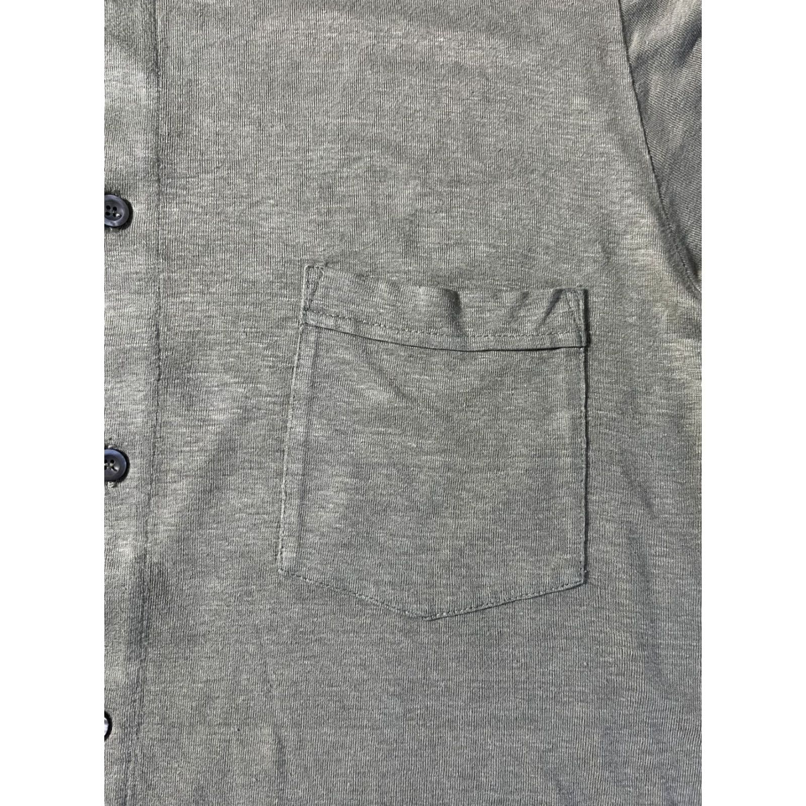 Hugo Boss HUGO BOSS Shirt Button-Up Short Sleeve Linen Sage Green XL L Men’s Regular Size Size US L / EU 52-54 / 3 - 4 Thumbnail