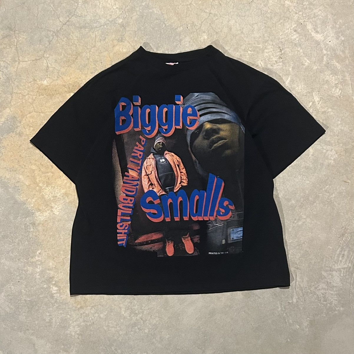 Rap Tees × Vintage Crazy Vintage 90s Biggie Smalls Party and Bullshit Rap Tee Size US XL / EU 56 / 4 - 1 Thumbnail