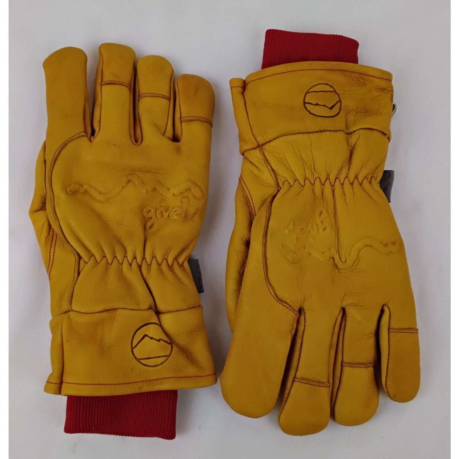 Other Give'r 4 Season Leather Work Gloves Size M Insulated Waxed Size ONE SIZE - 3 Thumbnail