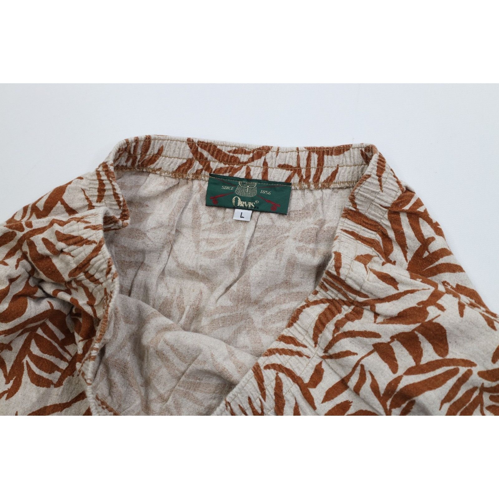 Orvis Vintage 90s Orvis Womens Large Rayon Gabardine Linen Palm Le Size 38" / US 16 / IT 52 - 6 Thumbnail