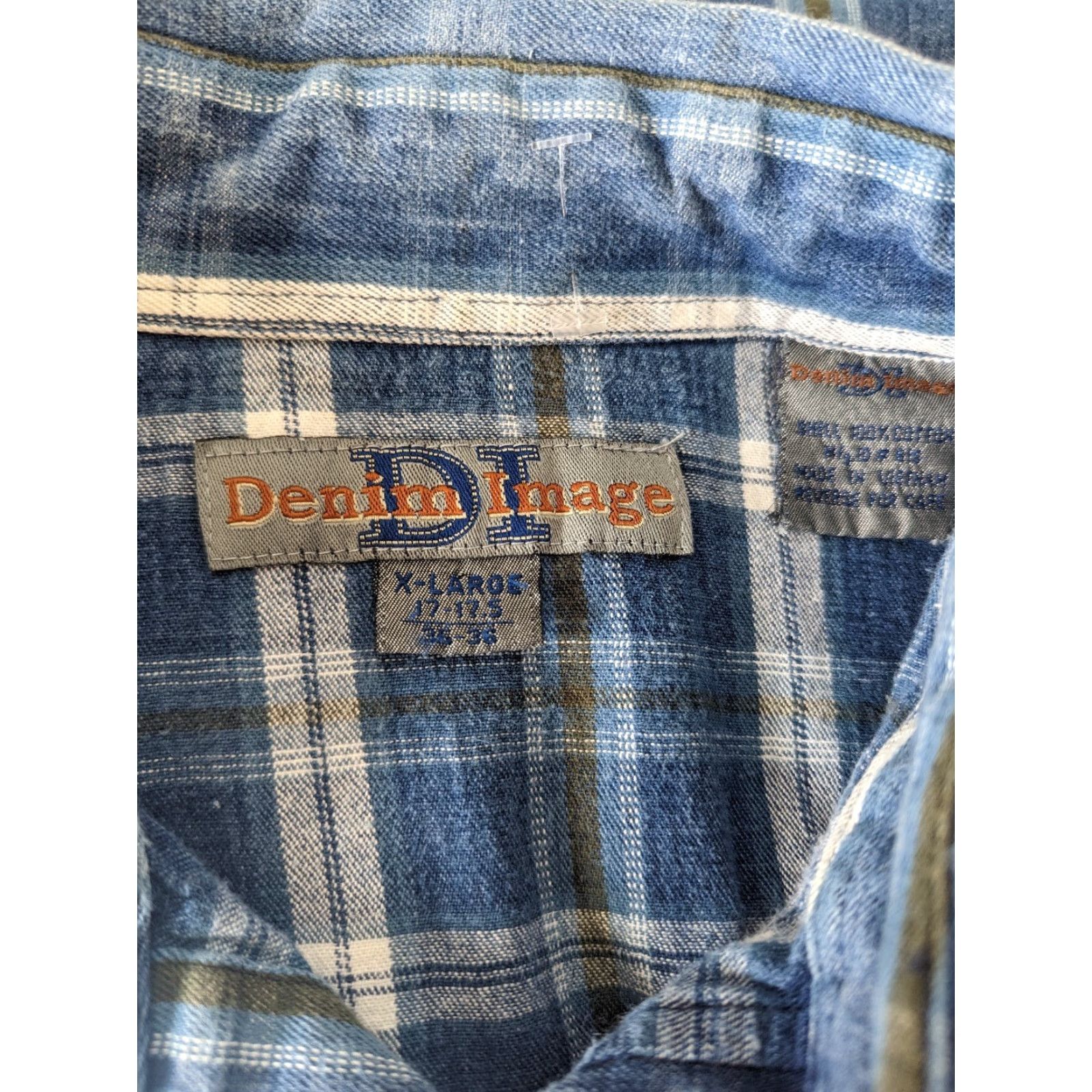 Vintage VINTAGE Western Pearl Snap Button Striped Denim Shirt Long Sleeve XL Mens Blue Button-Up Shirt Size US XL / EU 56 / 4 - 3 Thumbnail