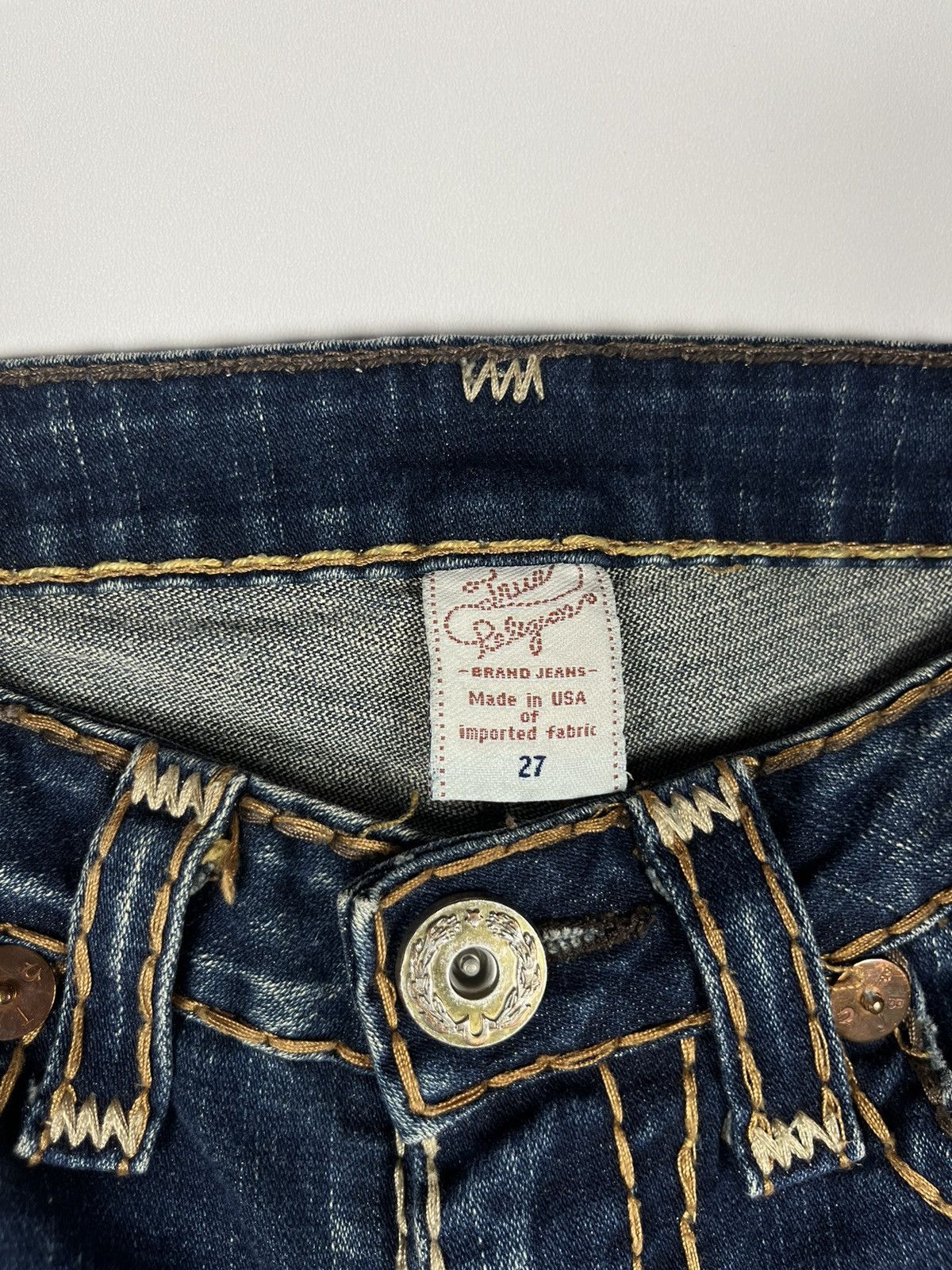 True Religion True Religion vintage USA Low Rise Denim jeans Pants Size 27" / US 4 / IT 40 - 5 Thumbnail