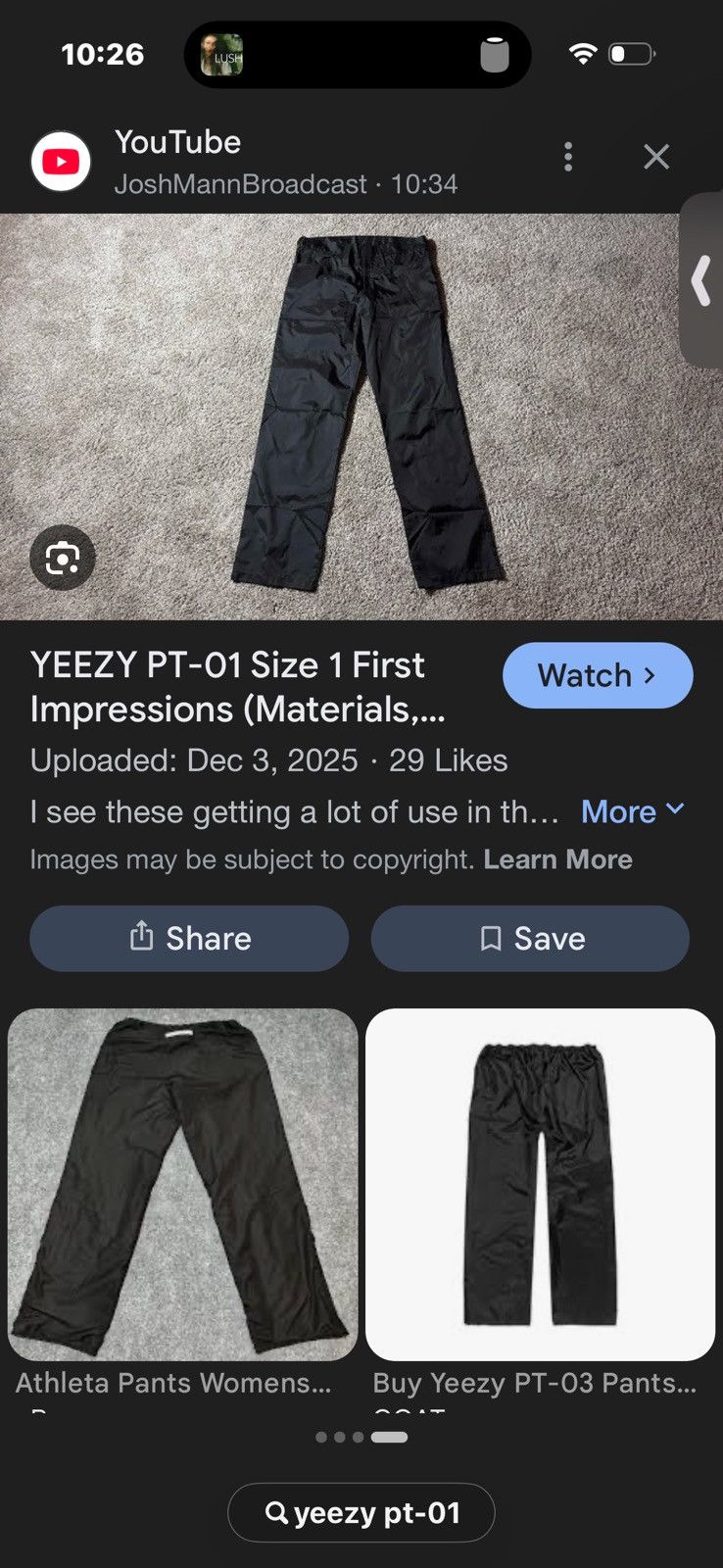 Yeezy PT-01 size 3 yeezy $150 Size US 34 / EU 50 - 5 Thumbnail