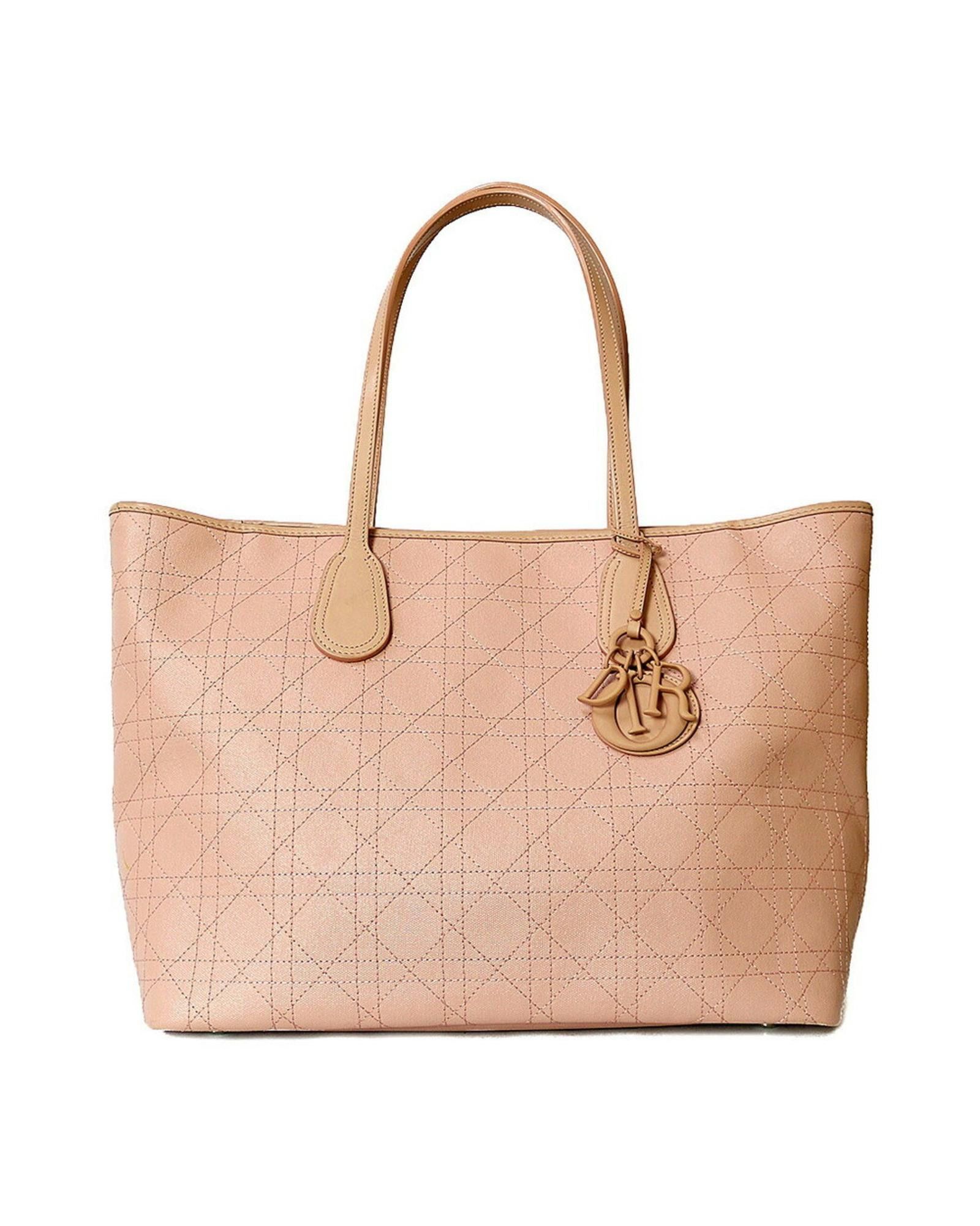 image of Elegant And Feminine Pink Leather Shoulder Bag By Christian Dior, Women's