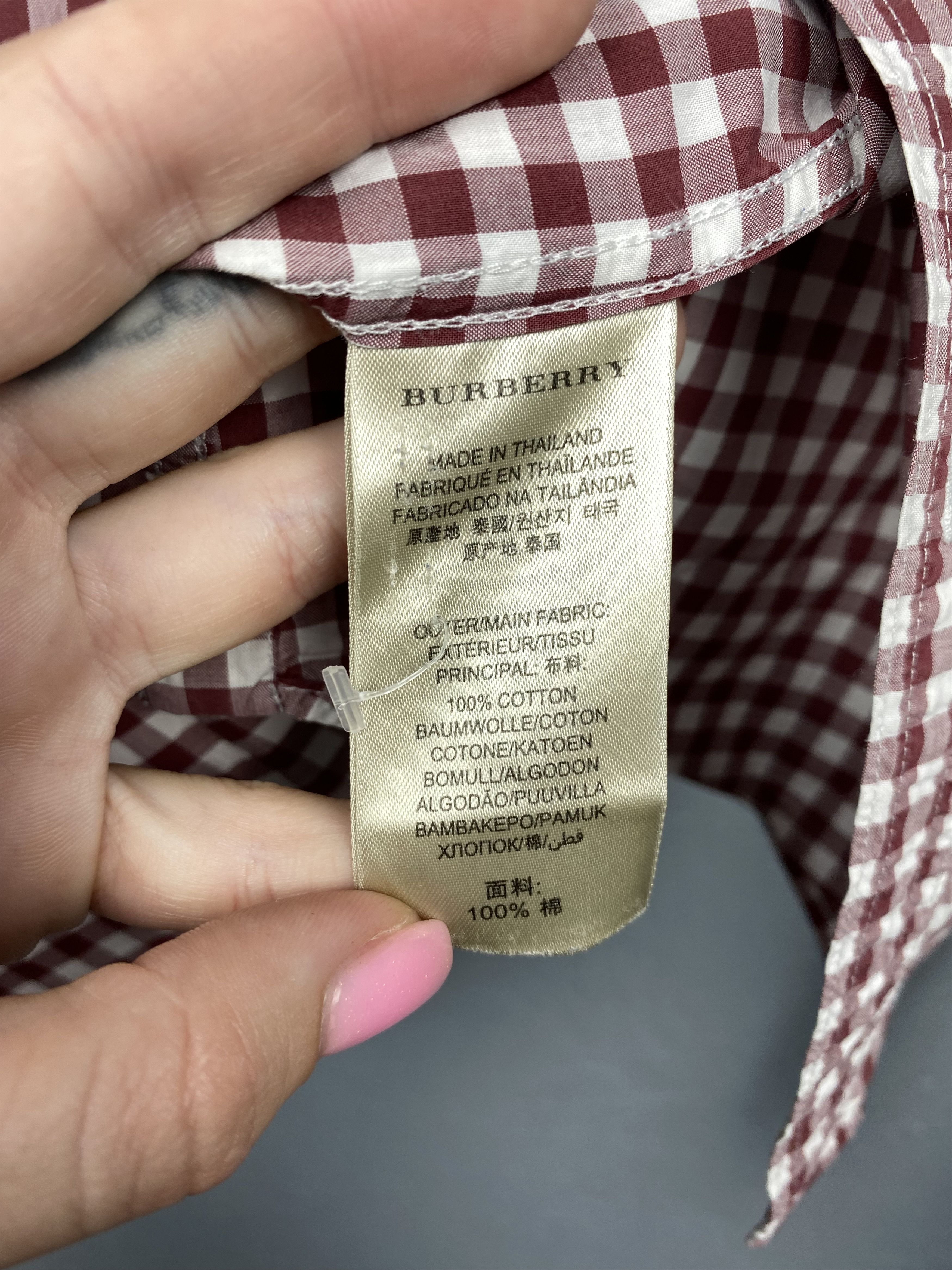 Burberry Burberry Brit Mens Long Sleeve Plaid Shirt Y2K Size US M / EU 48-50 / 2 - 6 Thumbnail