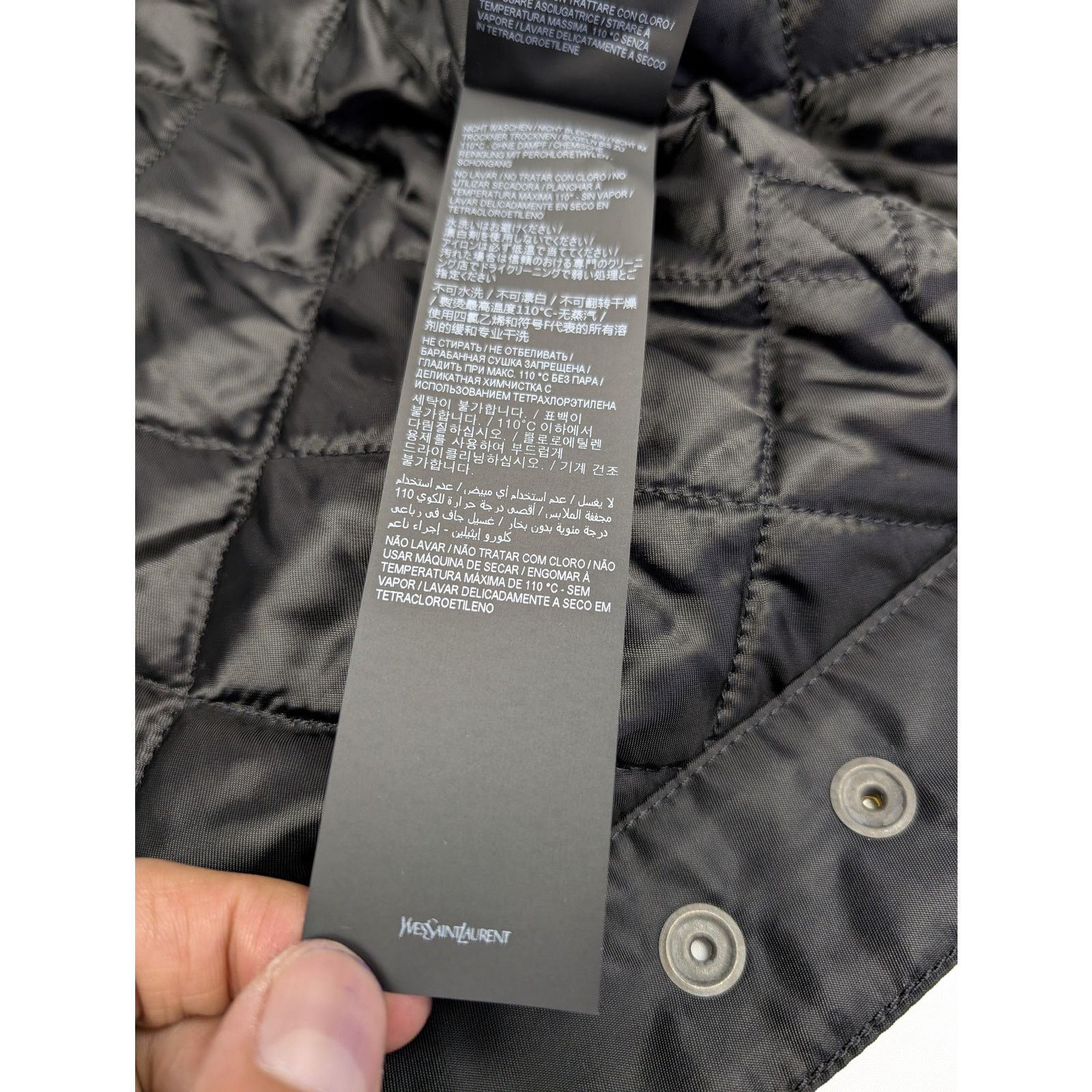 Saint Laurent Paris o1rshd1 Jacket in Black Size US L / EU 52-54 / 3 - 16 Thumbnail
