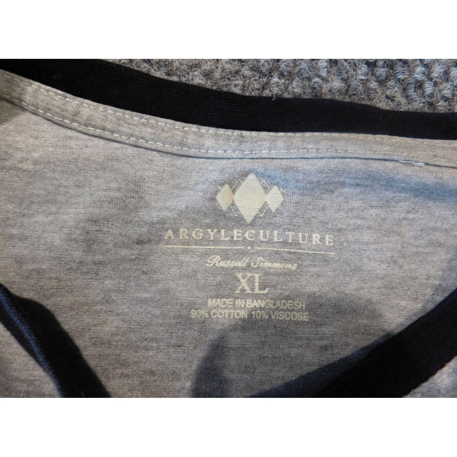 Under Armour Under Armour Mens Shirt XL Gray Argyleculture Short Sleeve Crew Neck Logo T-Shirt City Fits Regular Size US XL / EU 56 / 4 - 4 Thumbnail