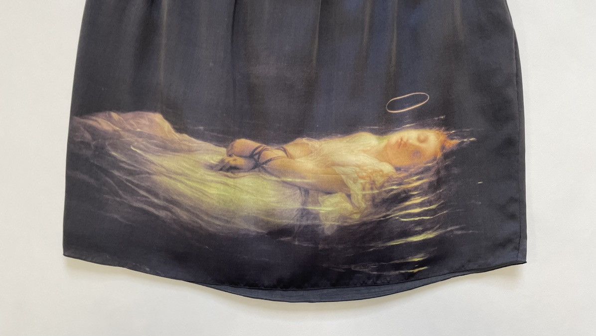 Undercover S/S 09 ‘Young Martyr’ Print Silk Midi Skirt Size 27" / US 4 / IT 40 - 7 Thumbnail