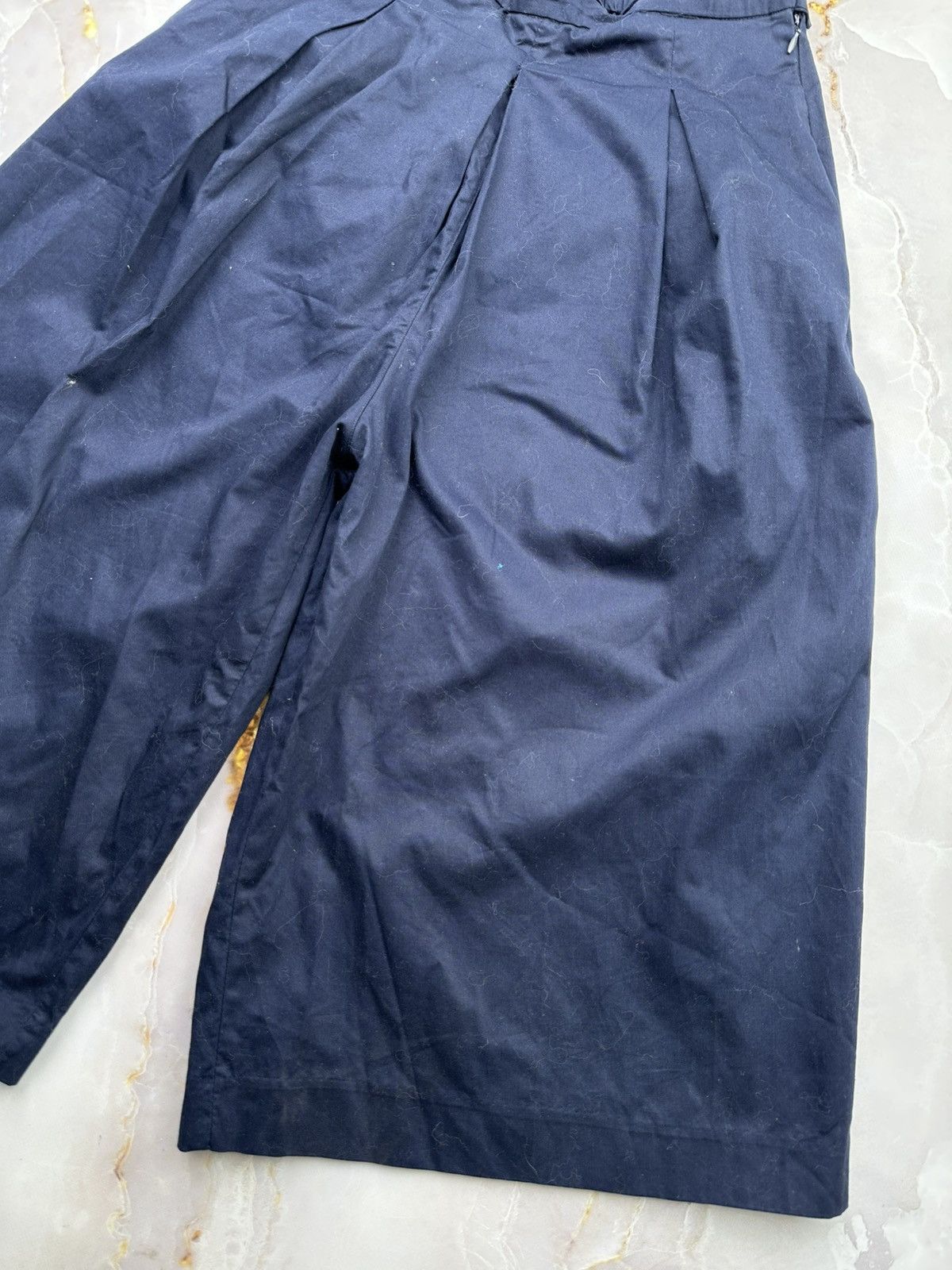 Japanese Brand Vintage Wide Cropped Pants Size 25" / US 0 / IT 36 - 4 Thumbnail