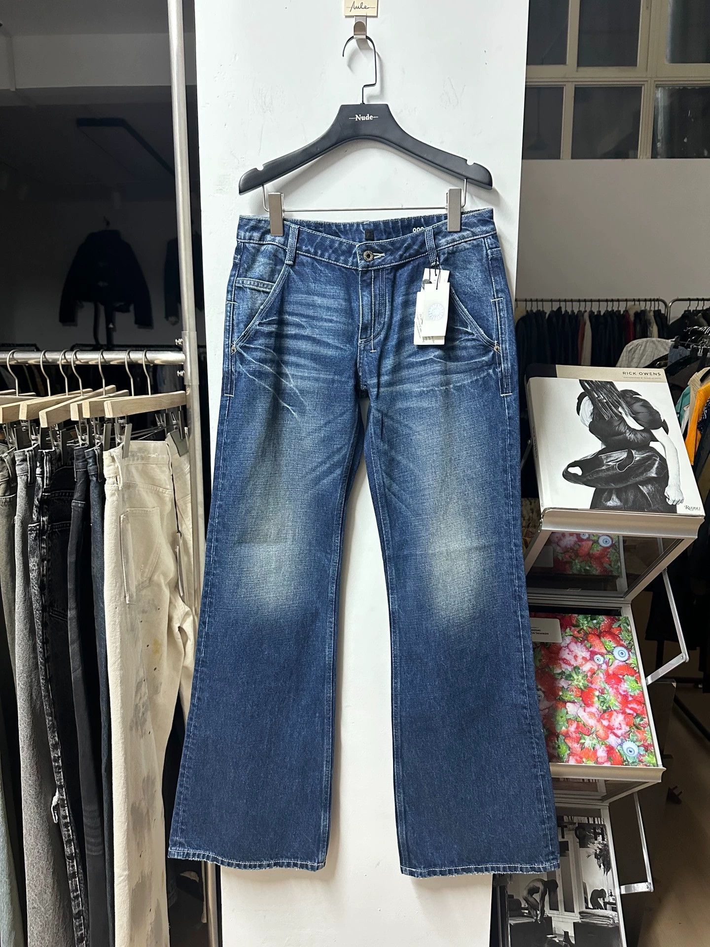 Fax Copy Express Fax Copy Express 000 Slim Flare Denim Raw Jean Size 28" / US 6 / IT 42 - 1 Thumbnail