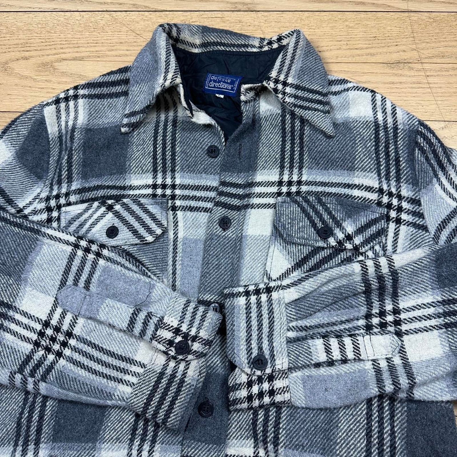 Vintage Vintage flannel plaid button up shirt Size US L / EU 52-54 / 3 - 2 Thumbnail