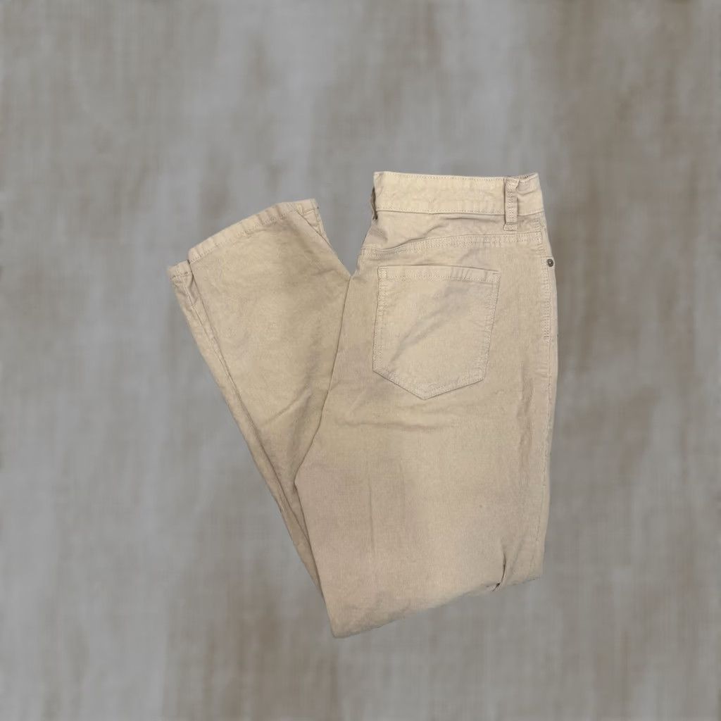 Gloria Vanderbilt Gloria Vanderbilt Amanda Women's Casual Pants Beige Size 12 Short Regular 34x27 Pants Straight Button Front Size 24" / US 00 / IT 34 - 1 Thumbnail