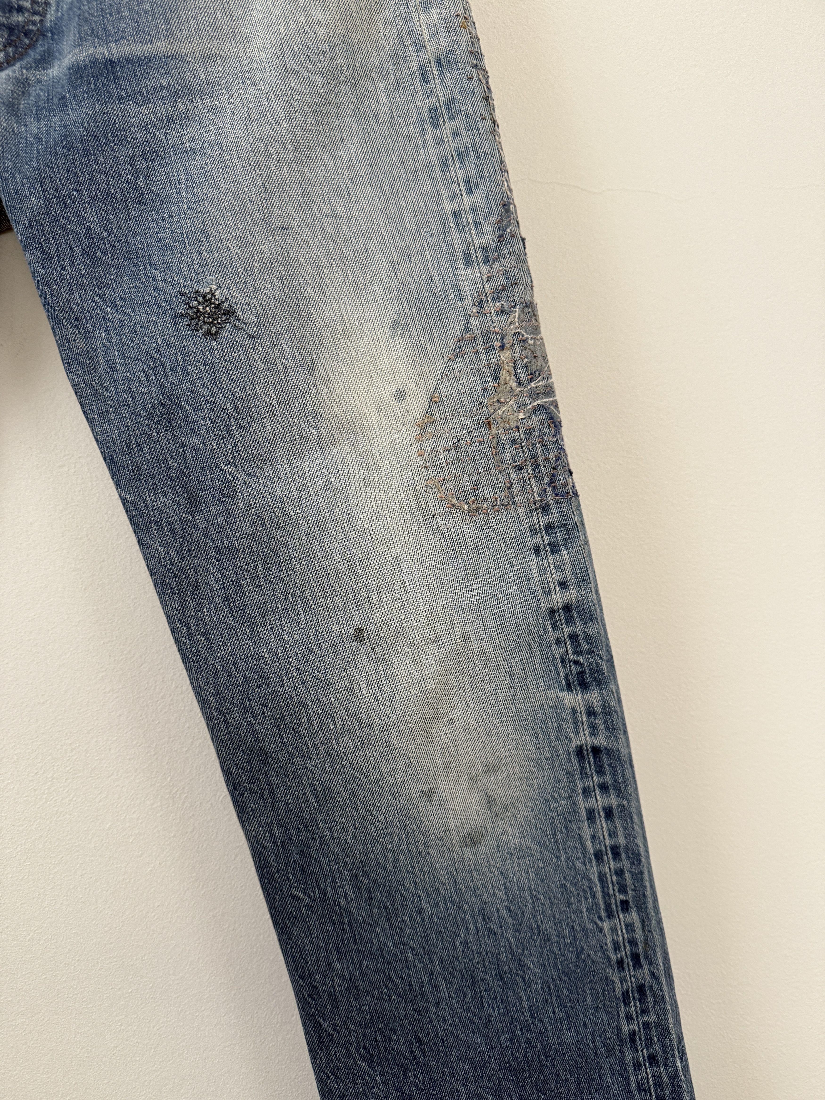 Proleta Re Art × Vuja De "Glitch" Boro Denim Size US 30 / EU 46 - 12 Thumbnail