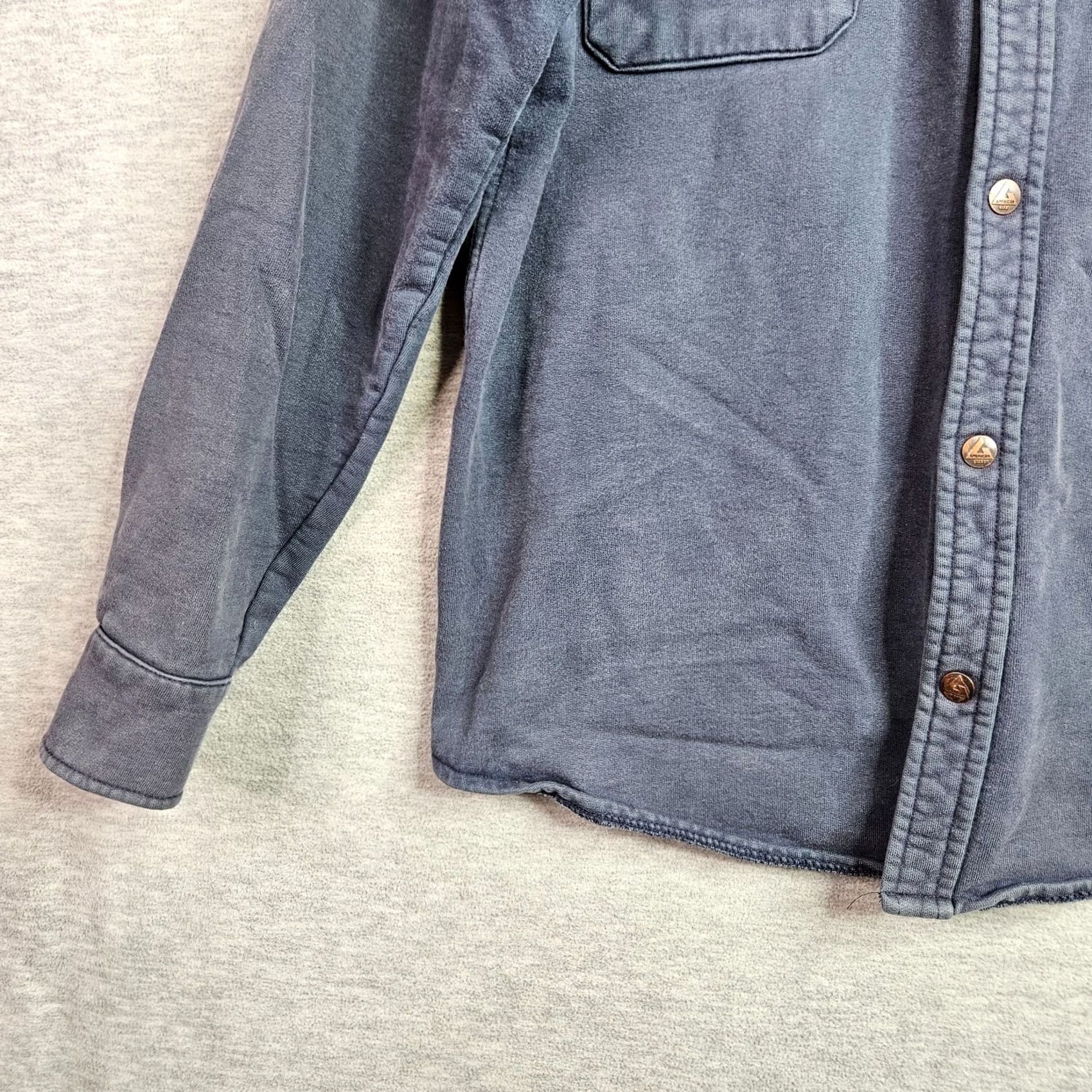 Vintage American Giant Shirt Jacket Men L Blue Cotton USA Made Buttoned Workwear Jacket Size US L / EU 52-54 / 3 - 4 Thumbnail