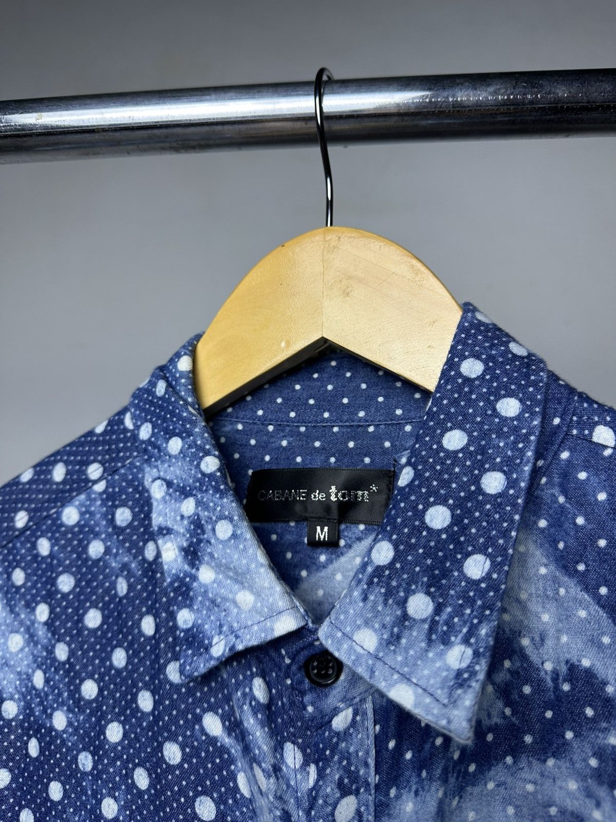 Designer Cabane De Toms Full printed Polkadot button shirt Size M / US 6-8 / IT 42-44 - 4 Thumbnail