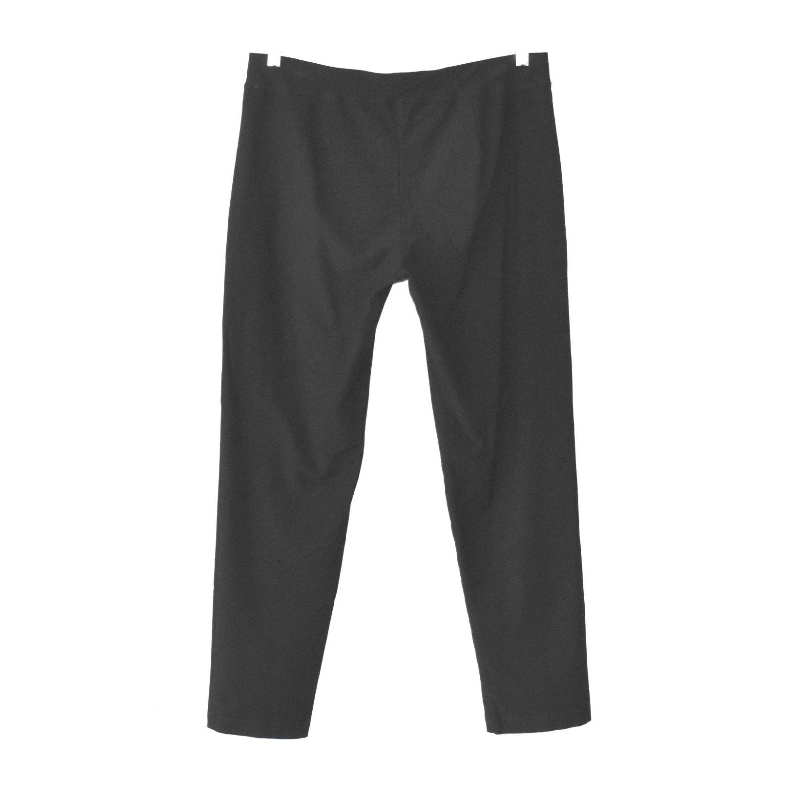 Eileen Fisher EILEEN FISHER Black Viscose Blend Waistband Pants Size M Size 33" - 2 Thumbnail
