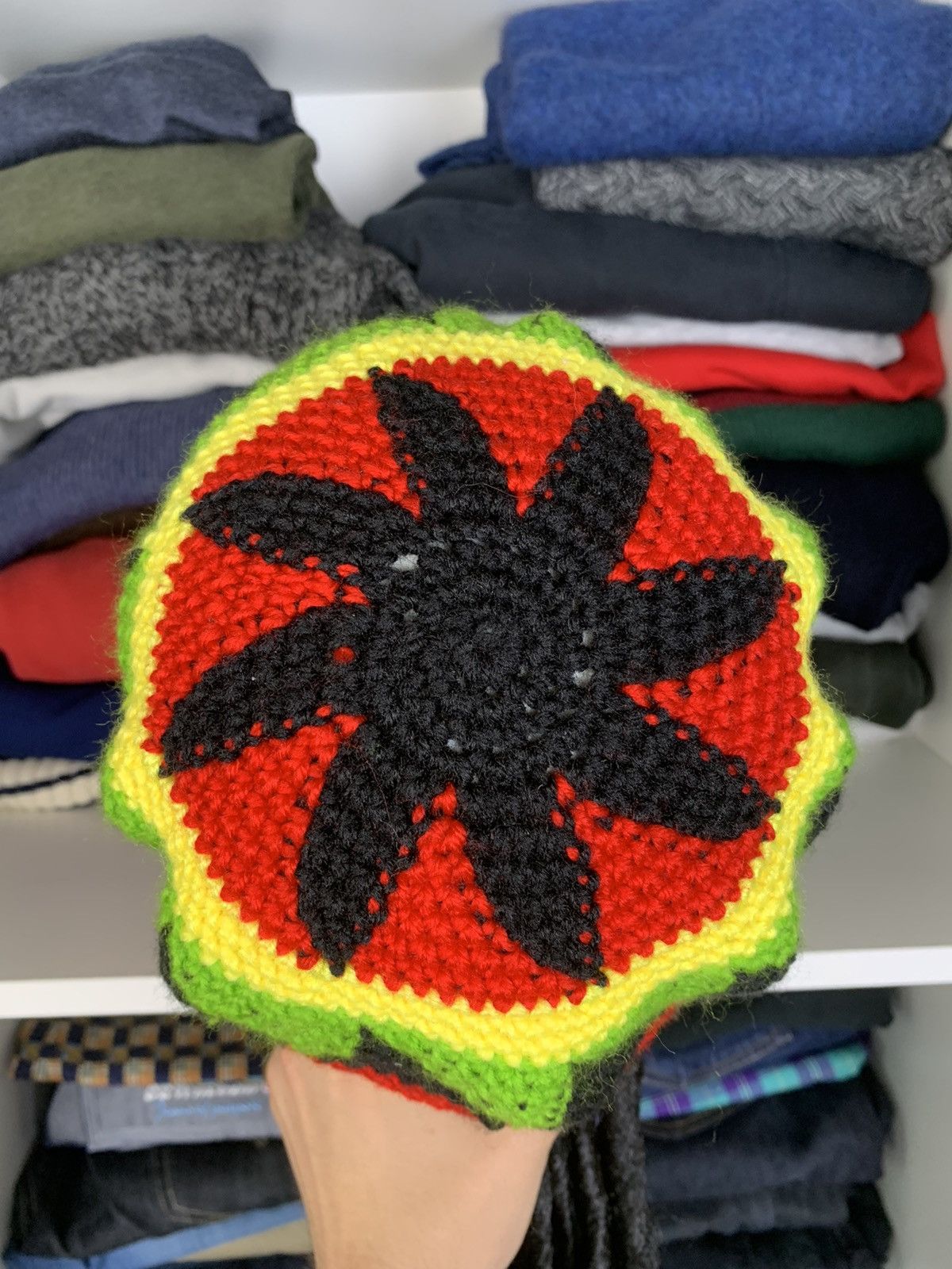 Bob Marley Y2K Rasta Hat Like Bob Marley Style Size ONE SIZE - 11 Thumbnail