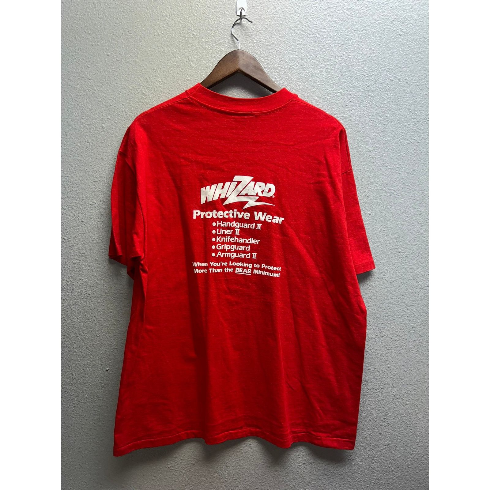 Hanes Vintage Whizard Shirt Bury The Bear '89 Promo Tee VTG 80s XL Size US XL / EU 56 / 4 - 5 Thumbnail