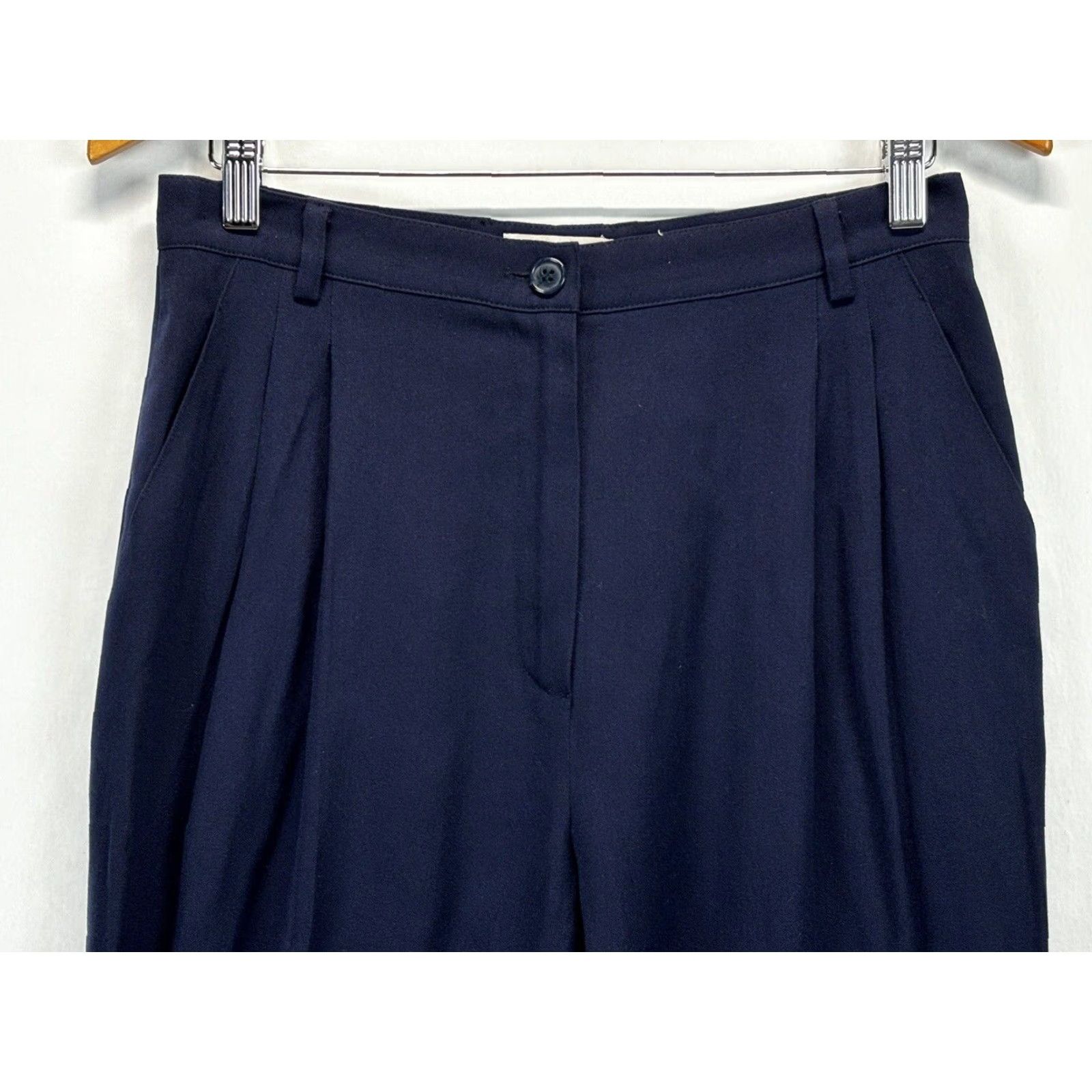 Missoni Vintage Missoni Donna Navy pleated Pants IT 46 US 12 High Waisted Size 34" / US 12 / IT 48 - 2 Thumbnail
