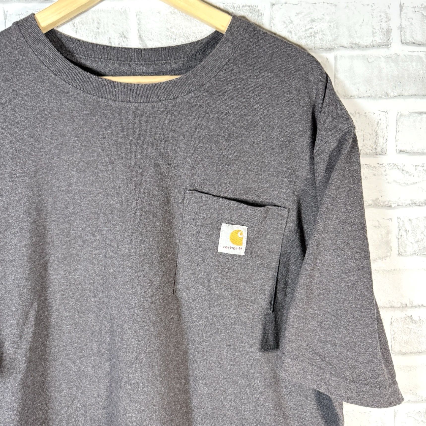 Carhartt VINTAGE Carhartt Gray Original Fit Pocket Tee Mens Size XLT Size US XL / EU 56 / 4 - 2 Thumbnail