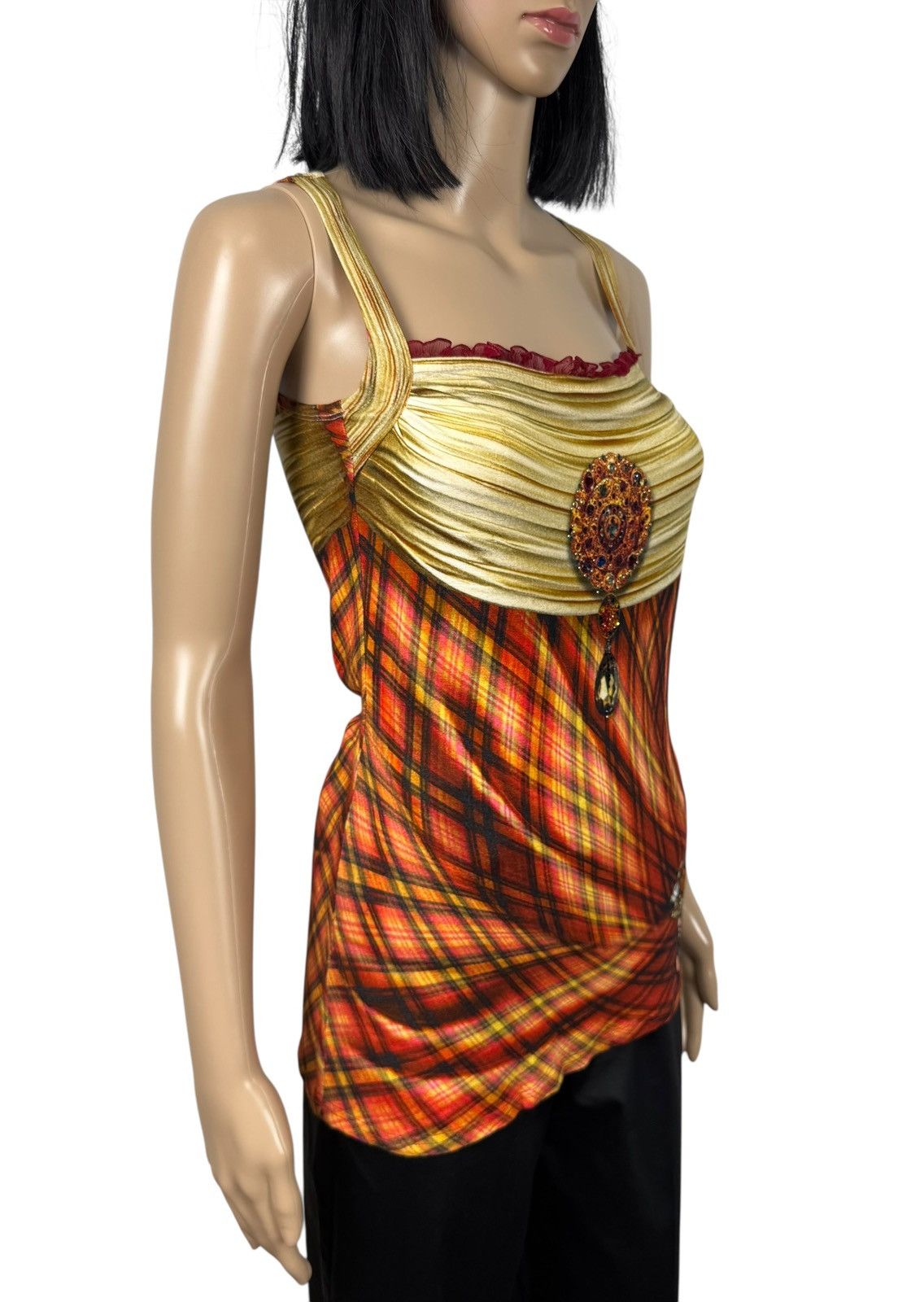 Other Tarun Tahiliani Printed Slip Top Emblished Viscose size S Size S / US 4 / IT 40 - 4 Thumbnail