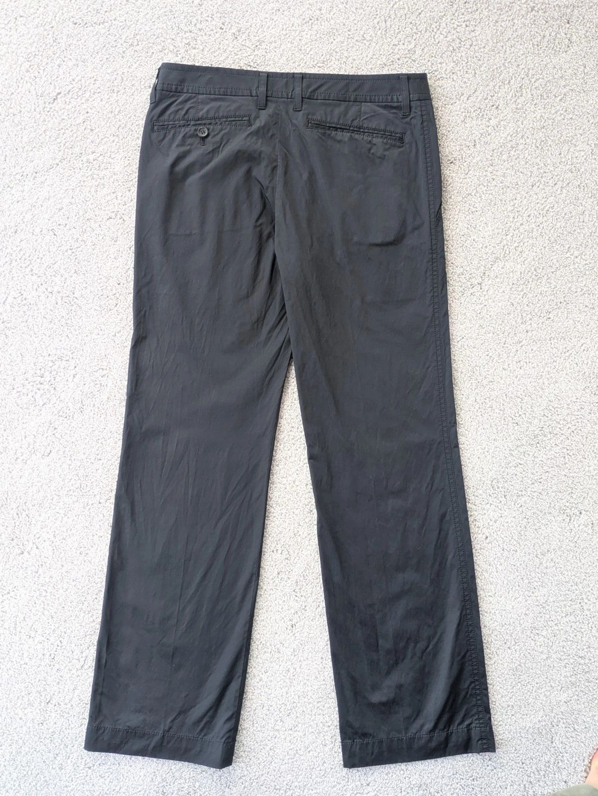 Issey Miyake Issey Miyake Black Straight Pants Size 1 Nylon IM81FF039 Size US 28 / EU 44 - 2 Thumbnail