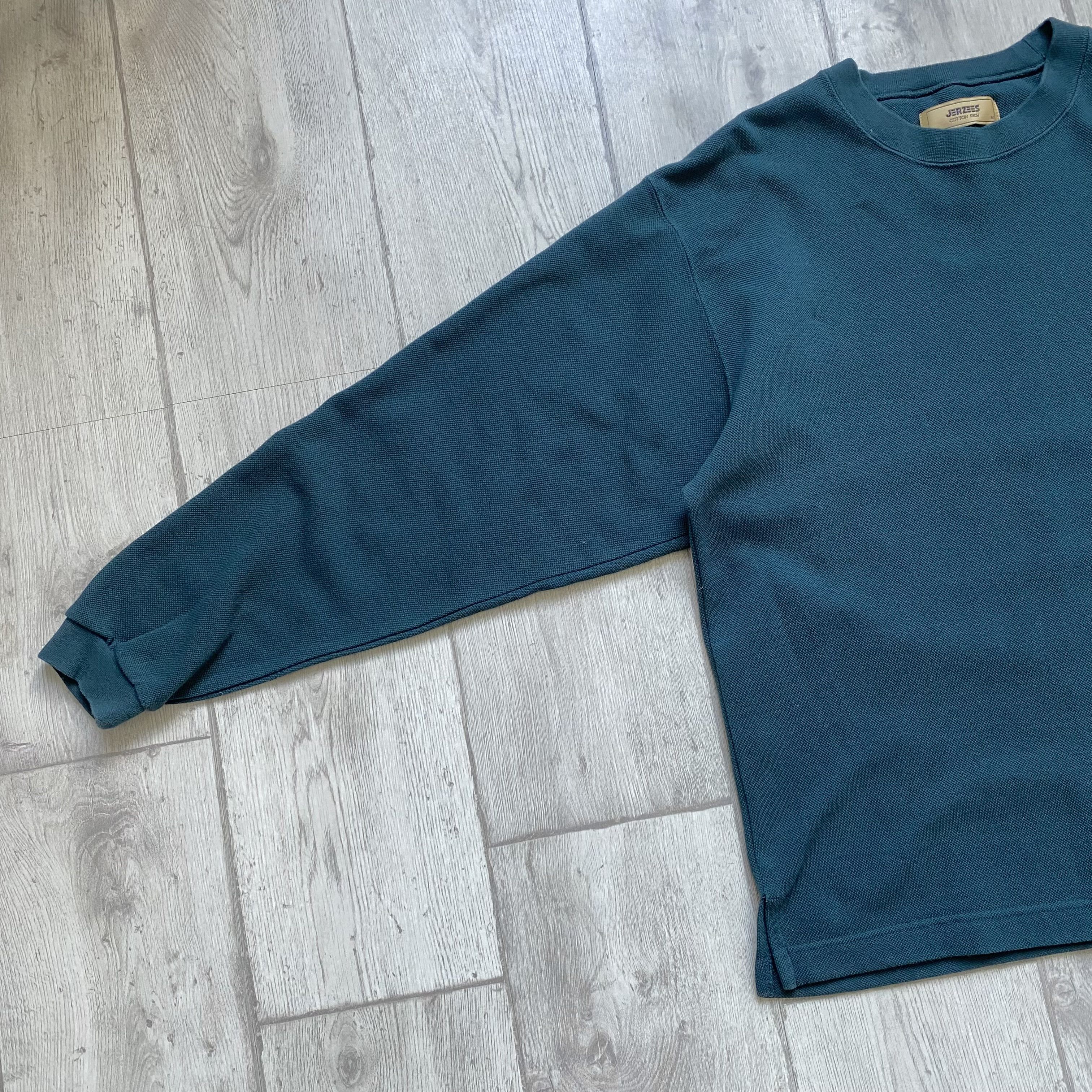 Caterpillar 🚜 Vintage 90s Caterpillar CAT heavy Longsleeve Sweatshirt Size US M / EU 48-50 / 2 - 8 Thumbnail