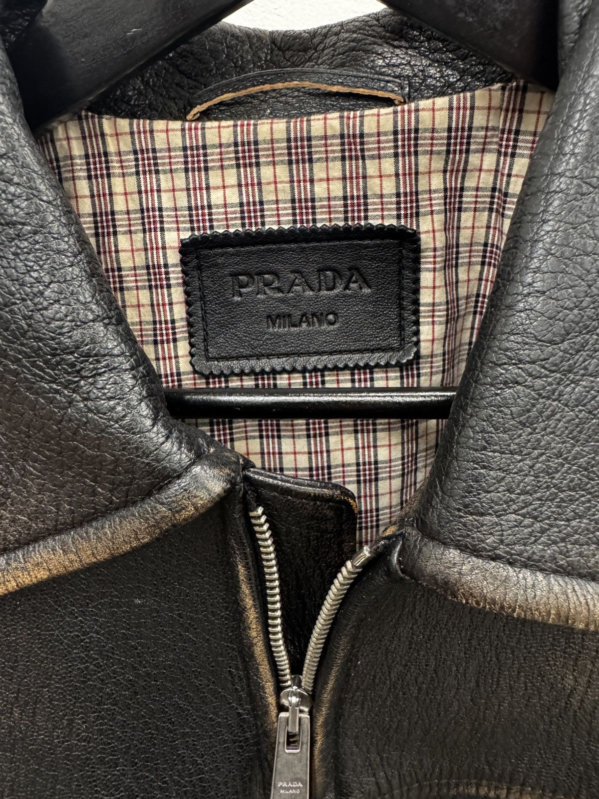 Prada Prada Nappa Leather Jacket 52/L Size US L / EU 52-54 / 3 - 7 Thumbnail