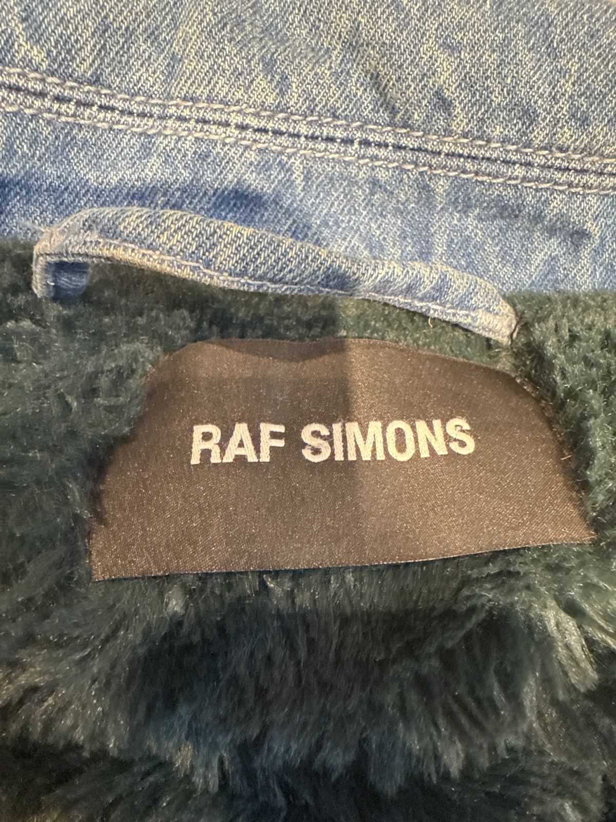 Raf Simons Raf Simmons Fleece Lined Denim Jacket Size US M / EU 48-50 / 2 - 7 Thumbnail