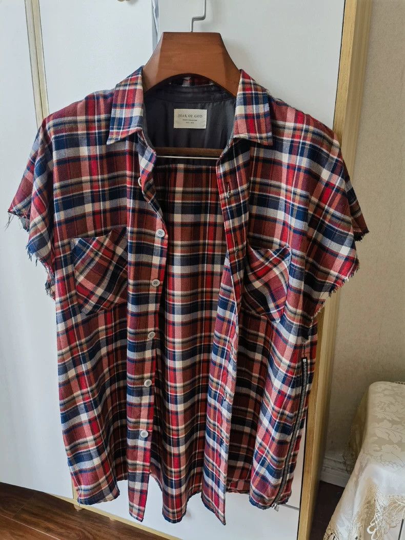 Fear of God Fear of God Red plaid shoulder shirt Size US L / EU 52-54 / 3 - 1 Thumbnail