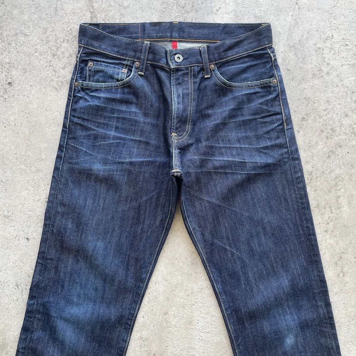 Japanese Brand W31x30.5💥 Vintage Japanese Dark Blue Denim Jeans Pants Size US 31 - 3 Thumbnail