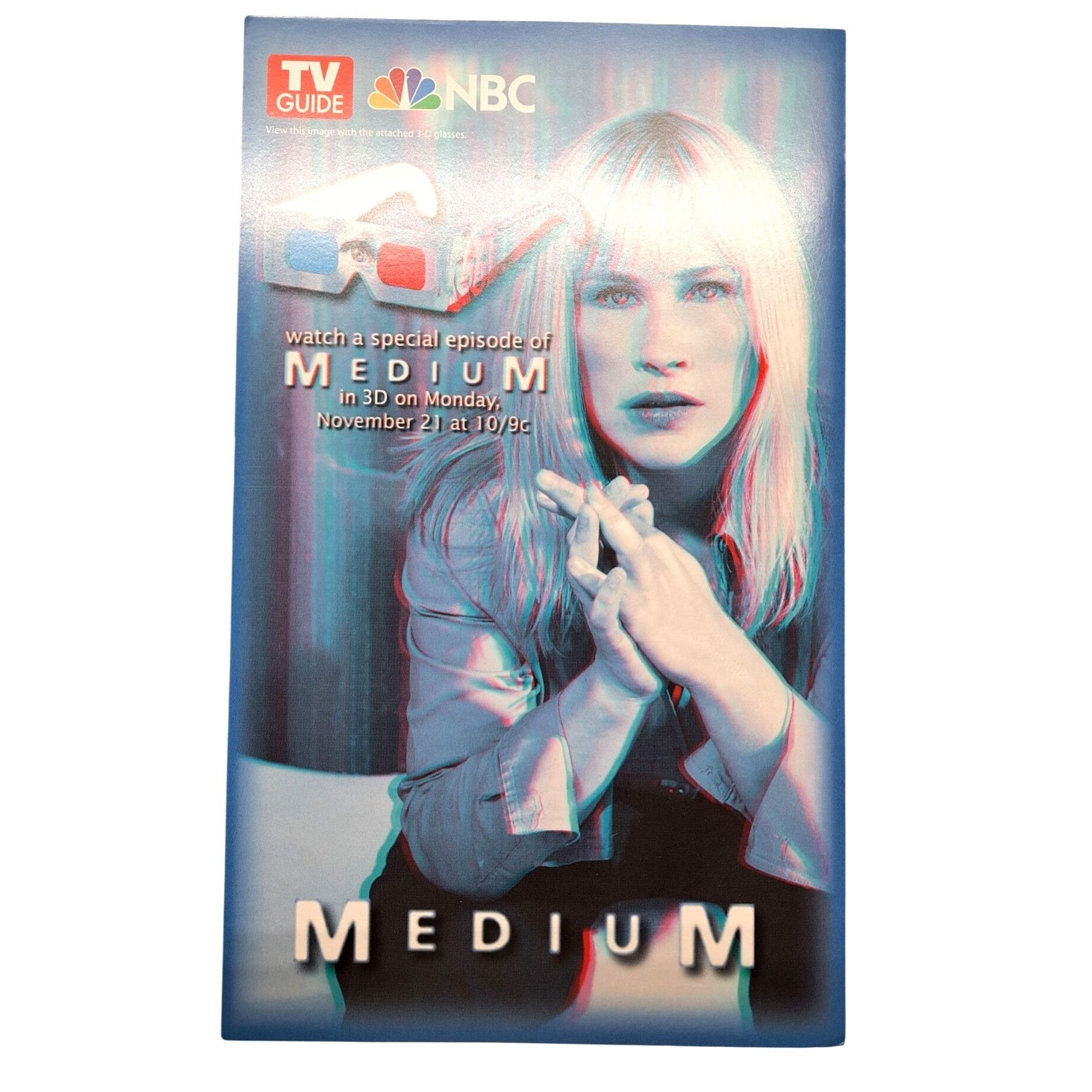 Vintage Patricia Arquette Medium TV Show 3D Glasses Promo Item Size ONE SIZE - 4 Thumbnail