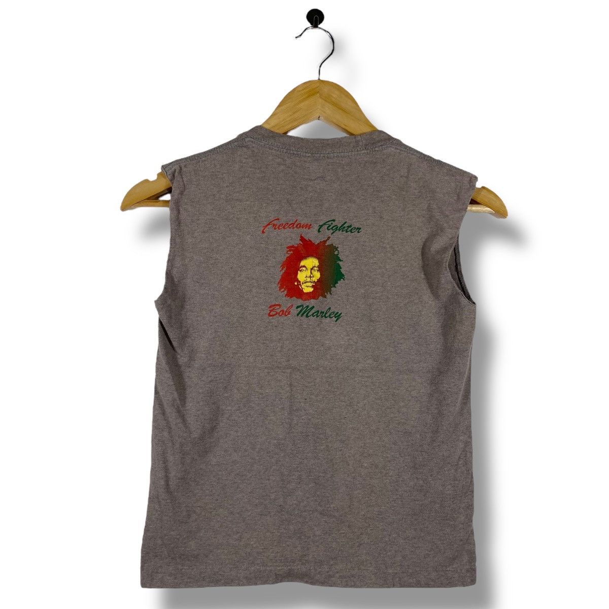 Bob Marley Vintage 00's BOB MARLEY Freedom Fighter Sleeveless Tank Tops Size XS / US 0-2 / IT 36-38 - 4 Thumbnail