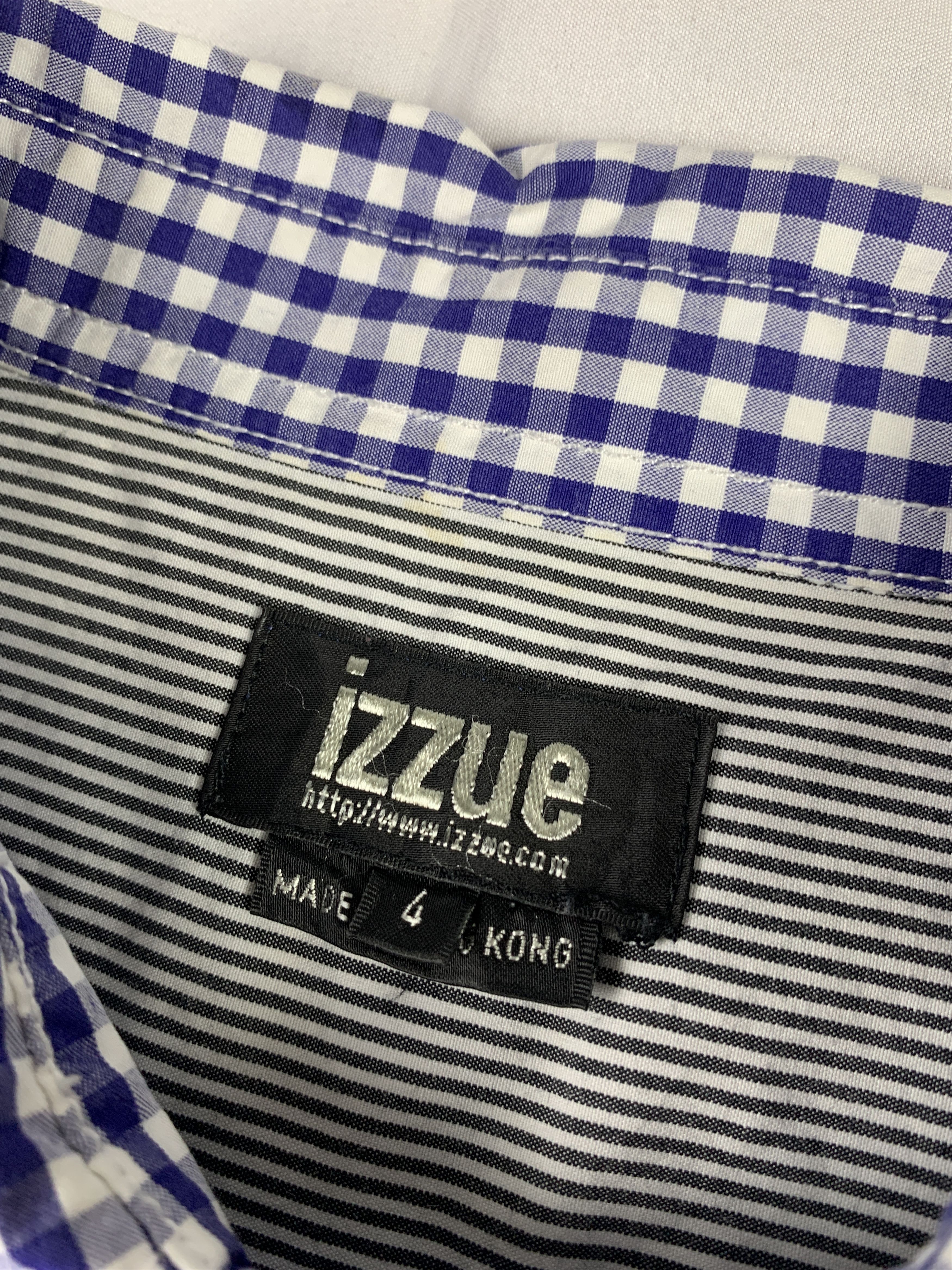 izzue Izzue Gingham & Hickory Multipattern Shirt (M) Size US M / EU 48-50 / 2 - 6 Thumbnail