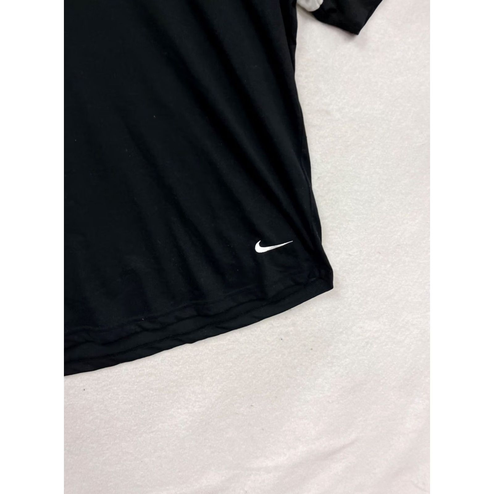 Nike Nike Dri-Fit T-Shirt Black/White Size 2X Mens, Crew Neck, Short Sleeve, Pullover, Activewear, Nike Dri-FIT, Solid, Machine Washable Size XXL / US 16-18 / IT 52-54 - 5 Thumbnail