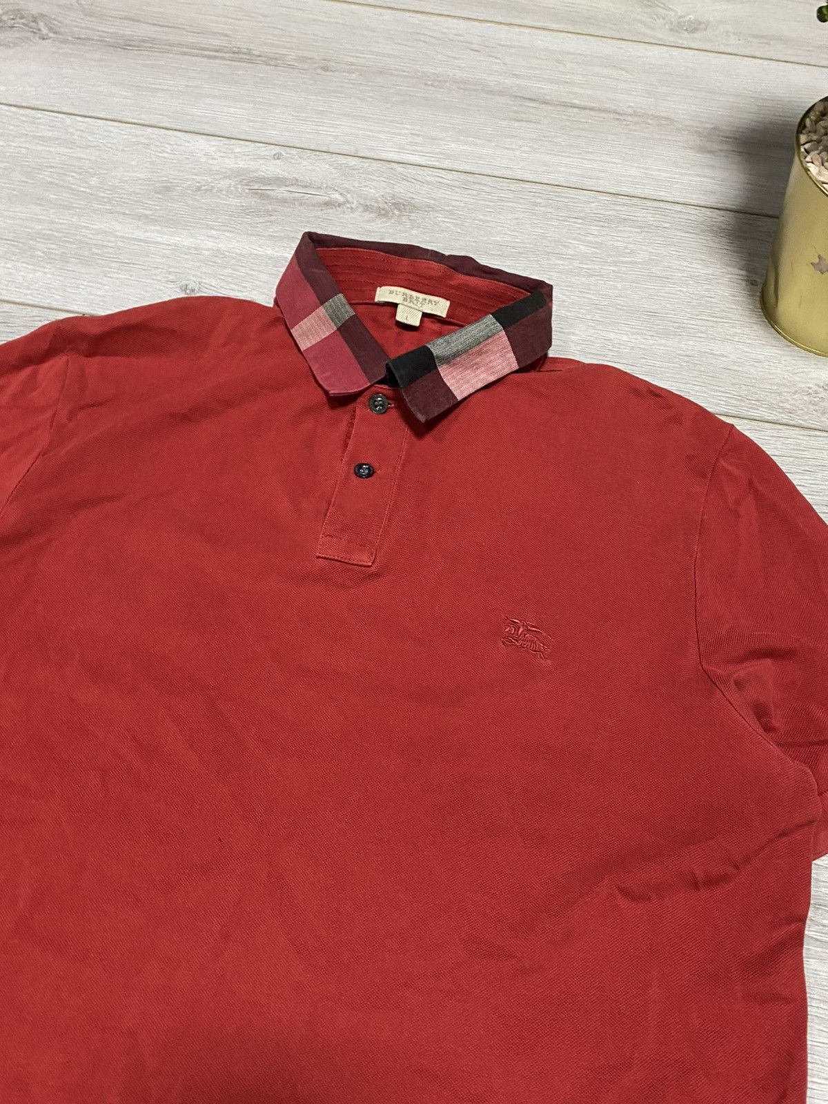 Burberry Burberry check neck shirt polo buttons Size US L / EU 52-54 / 3 - 1 Thumbnail