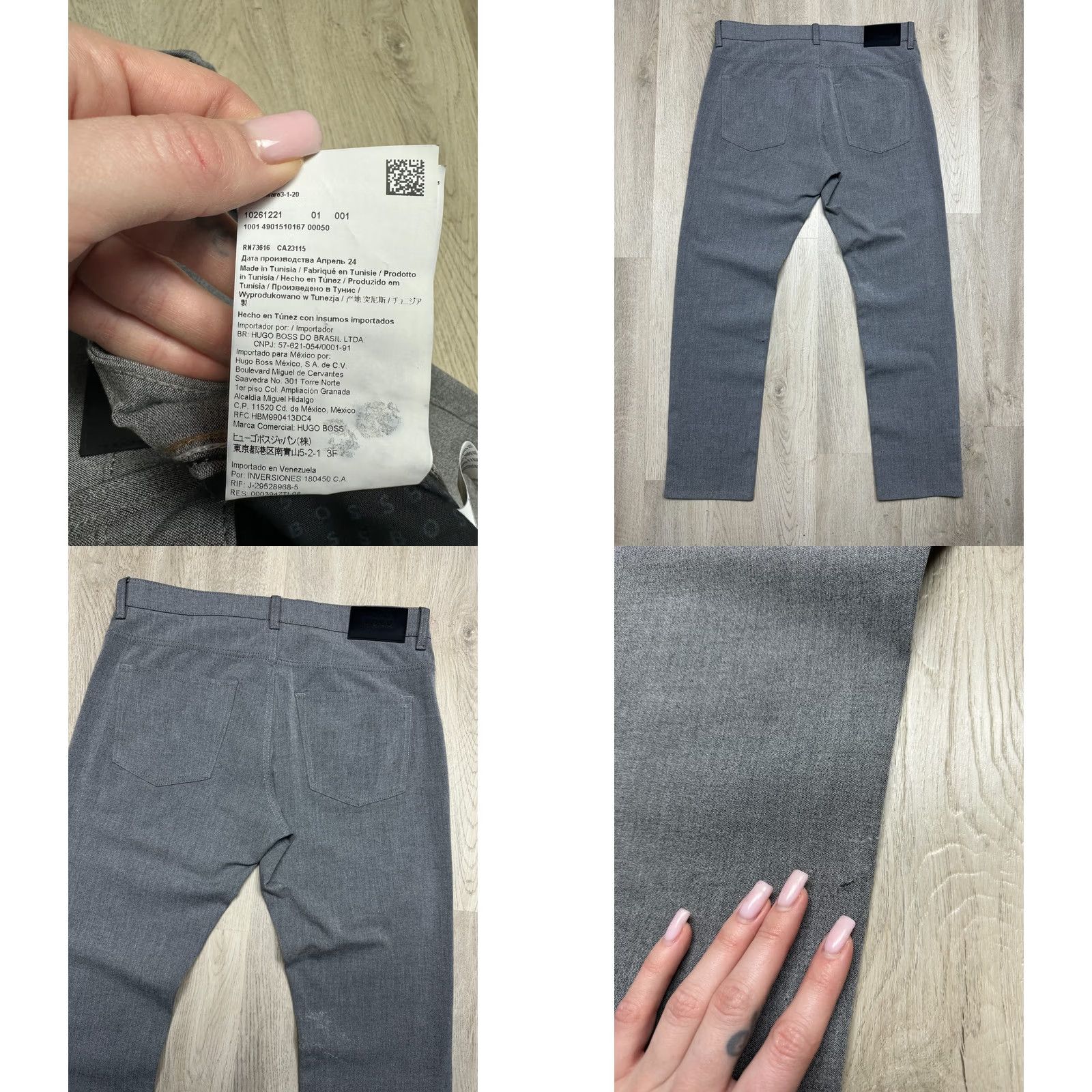 Vintage Hugo Boss Delaware Chino Pants 34 Mens Gray Regular Inseam 32 Straight Pockets Vintage: No Size US 34 / EU 50 - 8 Thumbnail