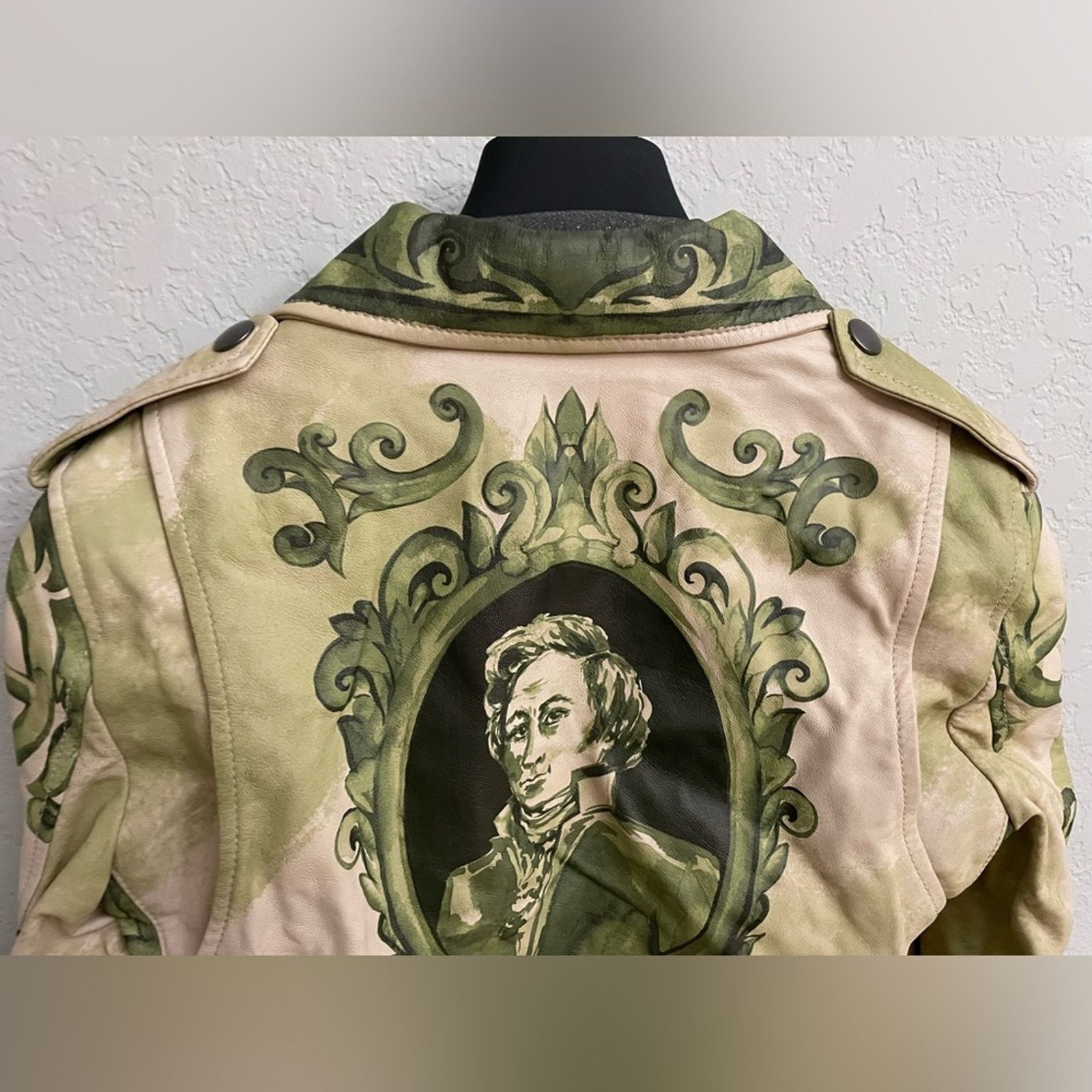 Moschino Moschino Leather Money Print Biker Jacket Limited Size 40 Size S / US 4 / IT 40 - 14 Thumbnail