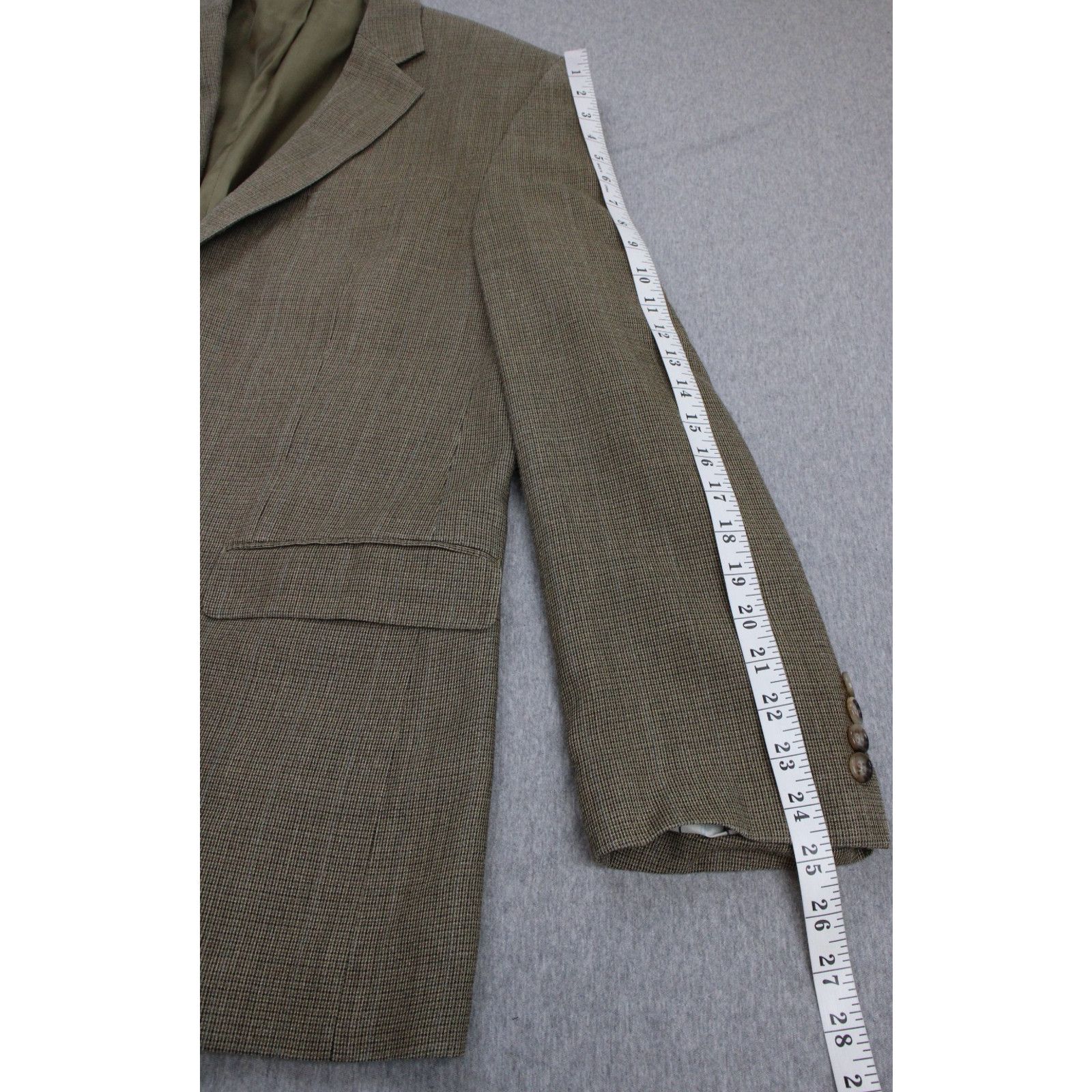 Lauren Ralph Lauren Lauren Ralph Lauren Blazer Men 42R Houndstooth Silk Wool Size 42R - 9 Thumbnail