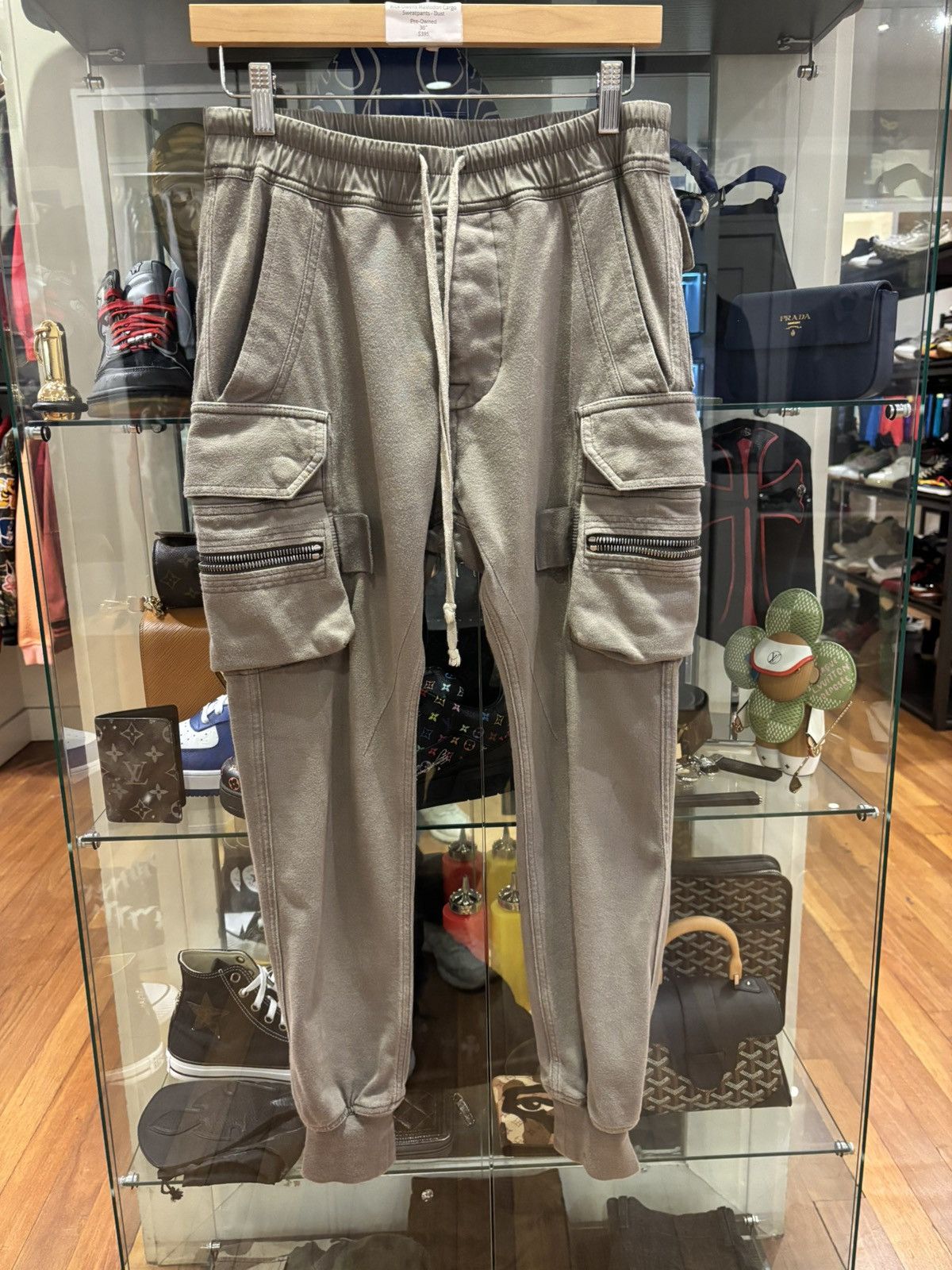 Rick Owens Rick Owens Mastadon Cargo Sweatpants - Dust Size US 30 / EU 46 - 1 Thumbnail