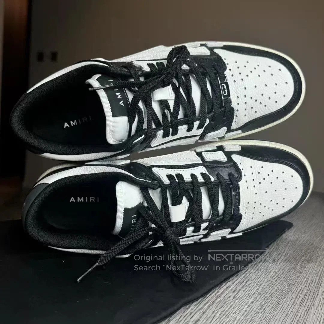 Amiri Black and White Low-Top Sneakers. Size US 10 / EU 43 - 4 Thumbnail