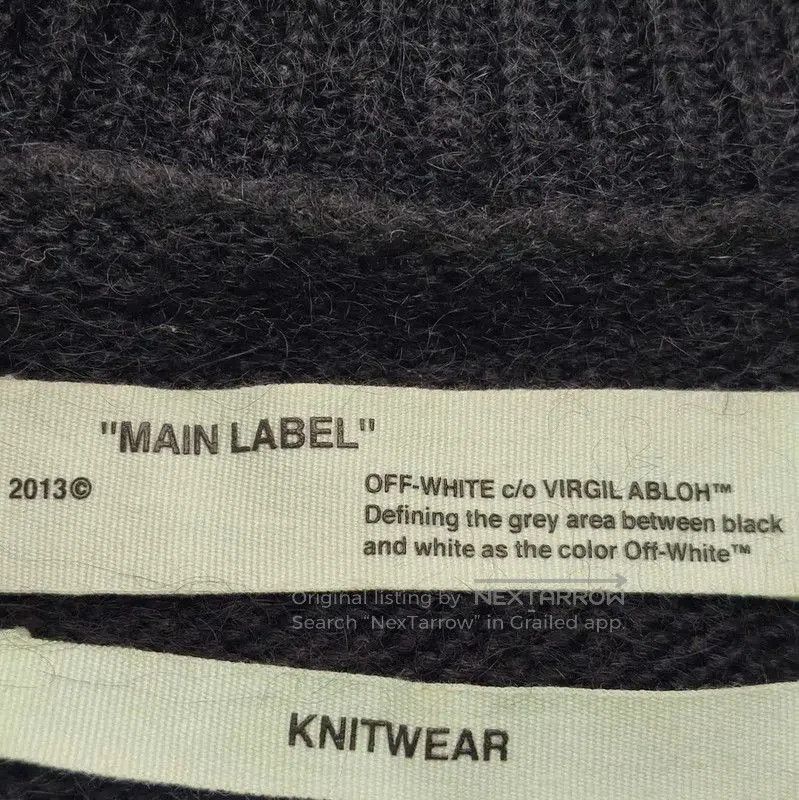 Off-White Off-White Black Wool Gradient Pullover Sweater . Size US M / EU 48-50 / 2 - 5 Thumbnail