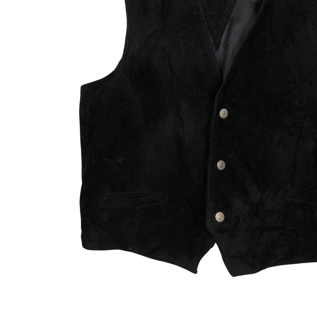 Japanese Brand 📌Vintage Vera Pelle Biker Vest Genuine Leather Utility Wear Size US L / EU 52-54 / 3 - 5 Thumbnail
