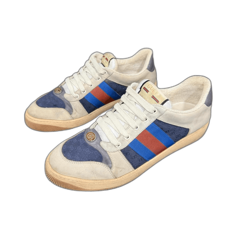 Gucci Gucci Low-Top Sneakers with Colorful Stripes Size US 10 / EU 43 - 1 Thumbnail