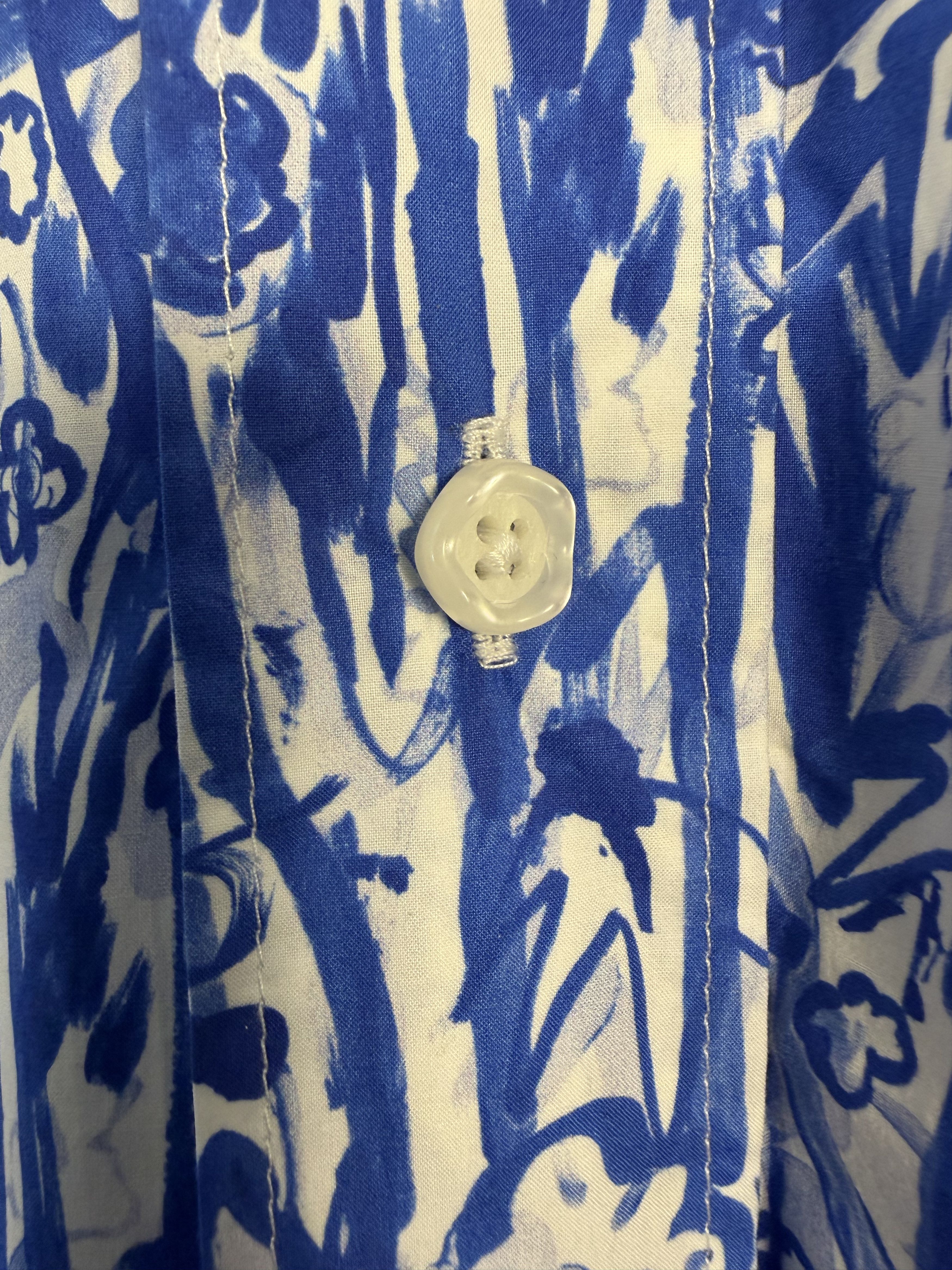 Marni Oversized Abstract Floral Poplin Shirt Size US L / EU 52-54 / 3 - 5 Thumbnail