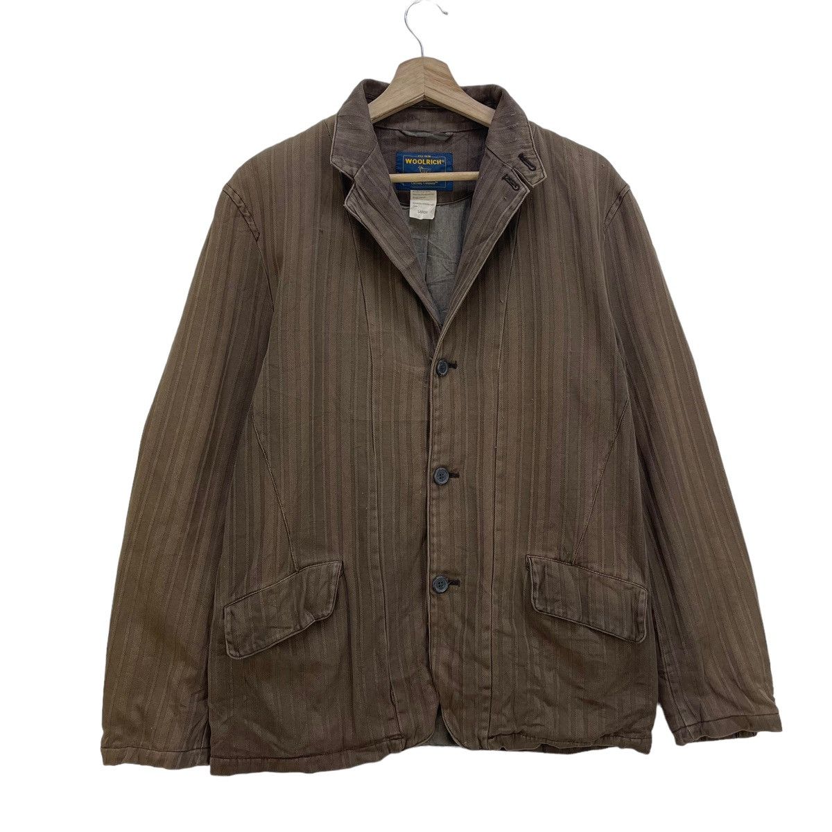 Vintage Vintage Woolrich Stripe Faded Jacket Size US M / EU 48-50 / 2 - 3 Thumbnail