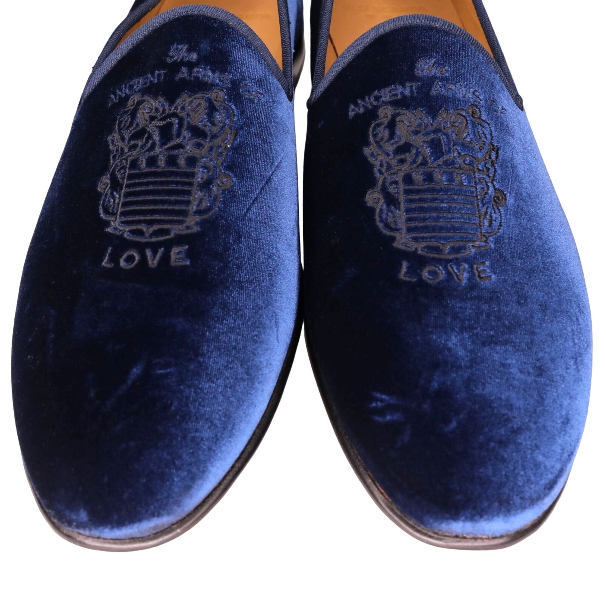 Other NEW Blu Scarpa Italy Mens 19.5 Navy Blue Velvet Dress Shoes Size US 15 / EU 48 - 11 Thumbnail