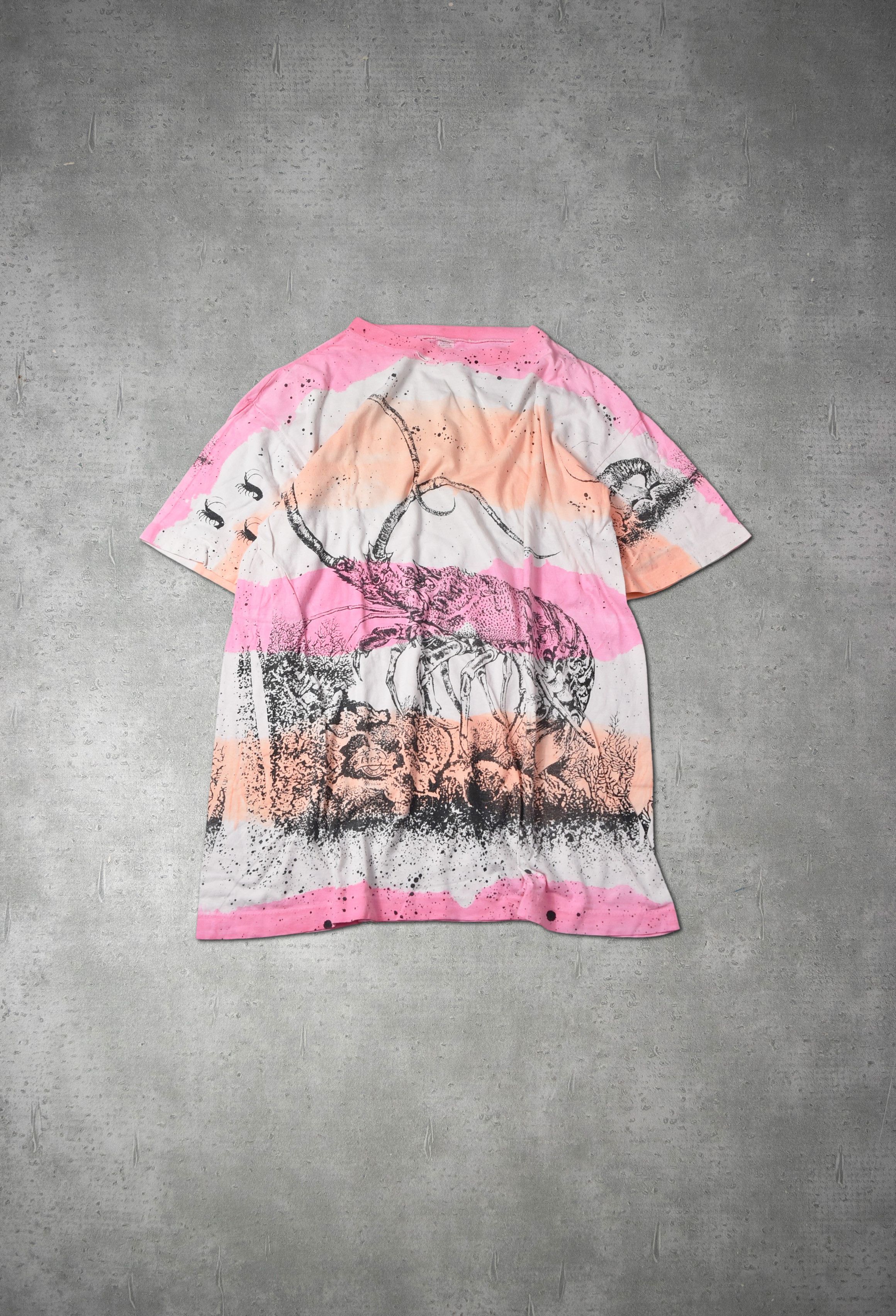 Vintage Vintage graphic tee t-shirt 3-4-52 69 Size US XL / EU 56 / 4 - 1 Thumbnail